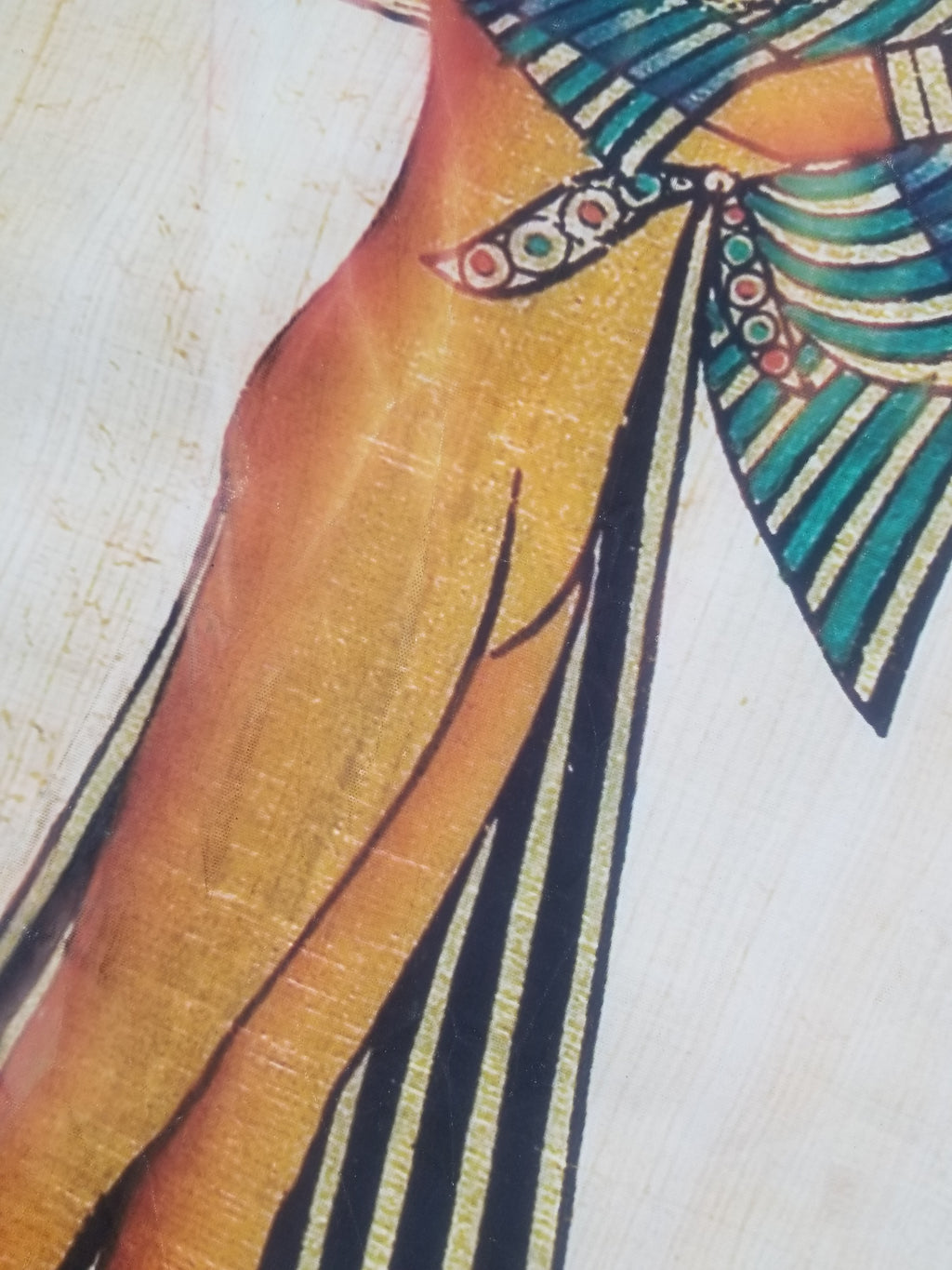 Vintage Egyptian Papyrus Art Print - Pharaohs, Gods & Hieroglyphs 145x96cm