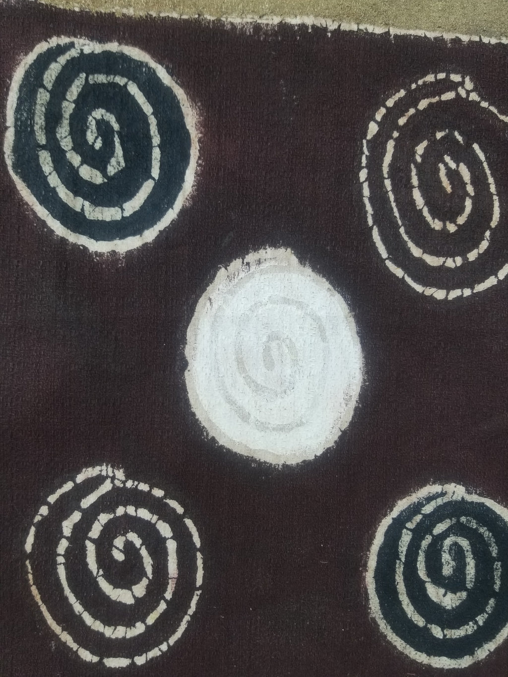 Vintage African Hand Painted Batik Wall Hanging 140x88cm