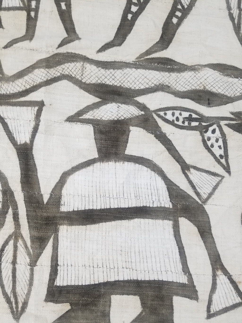 Vintage African Korhogo Mudcloth Tribal Art Wall Hanging 180x117cm