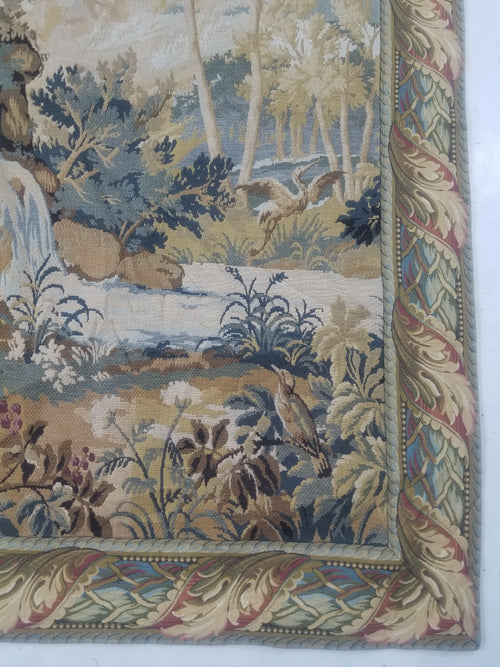 Antique French Verdure Wall Hanging Tapestry 178x156cm