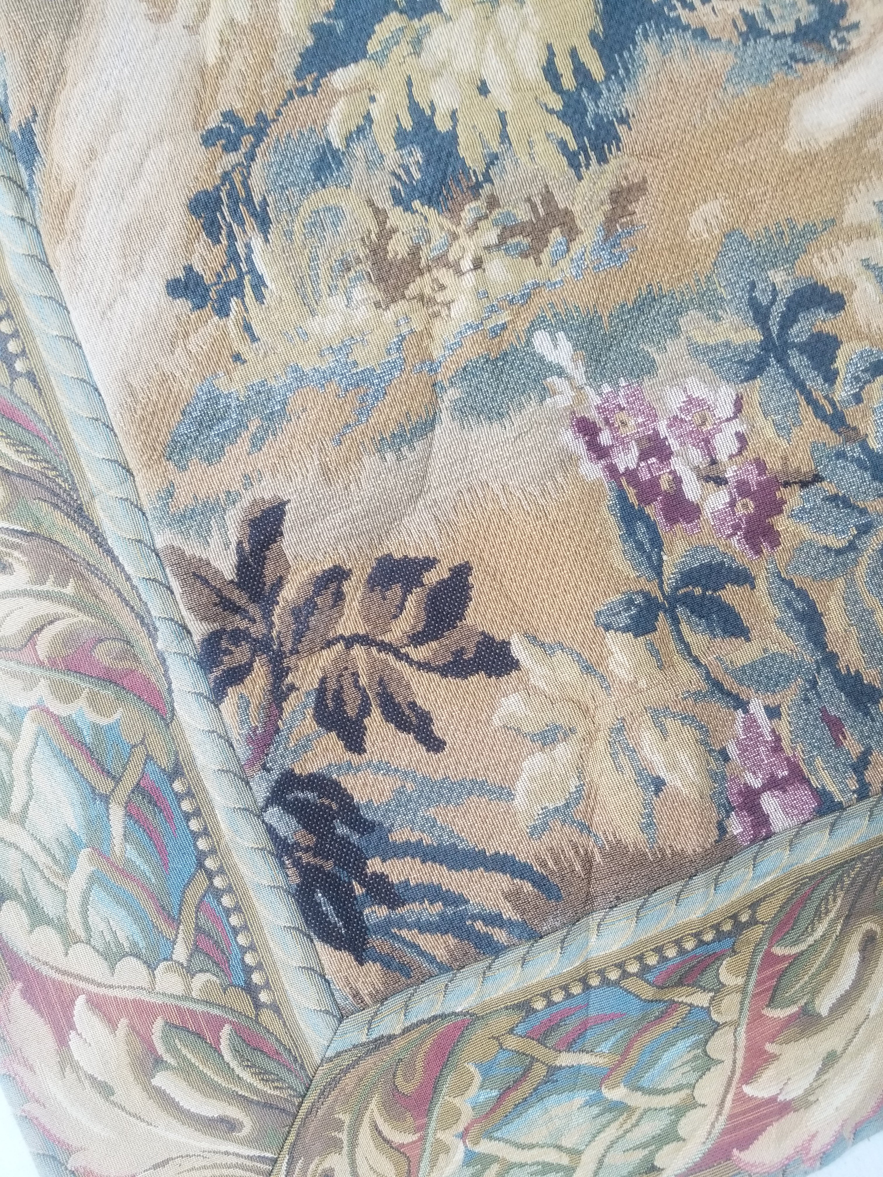 Antique French Verdure Wall Hanging Tapestry 178x156cm