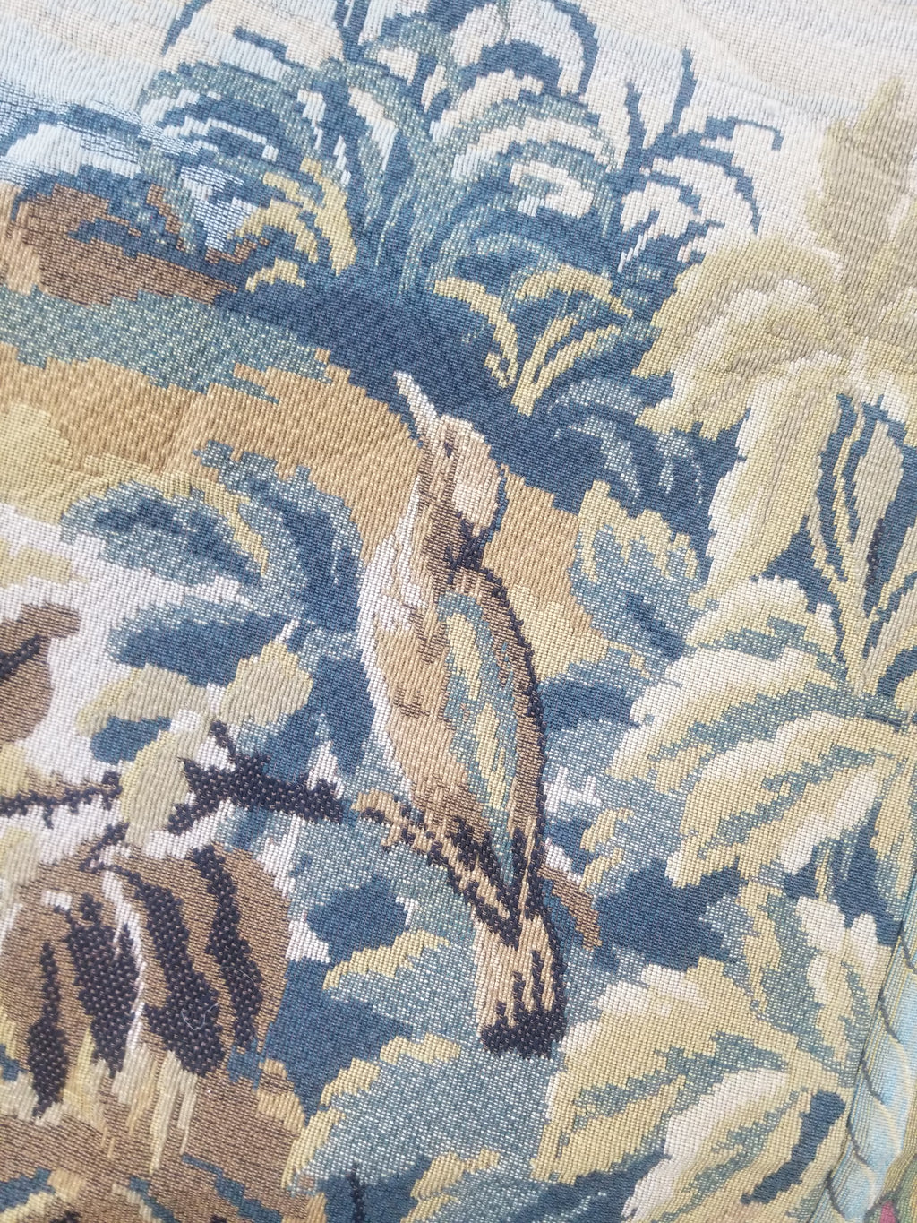 Antique French Verdure Wall Hanging Tapestry 178x156cm