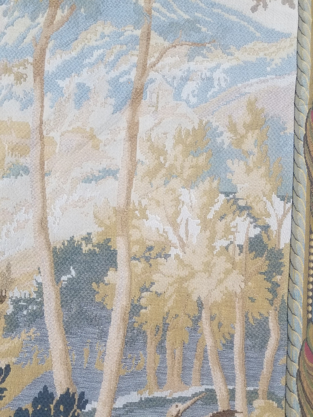 Antique French Verdure Wall Hanging Tapestry 178x156cm