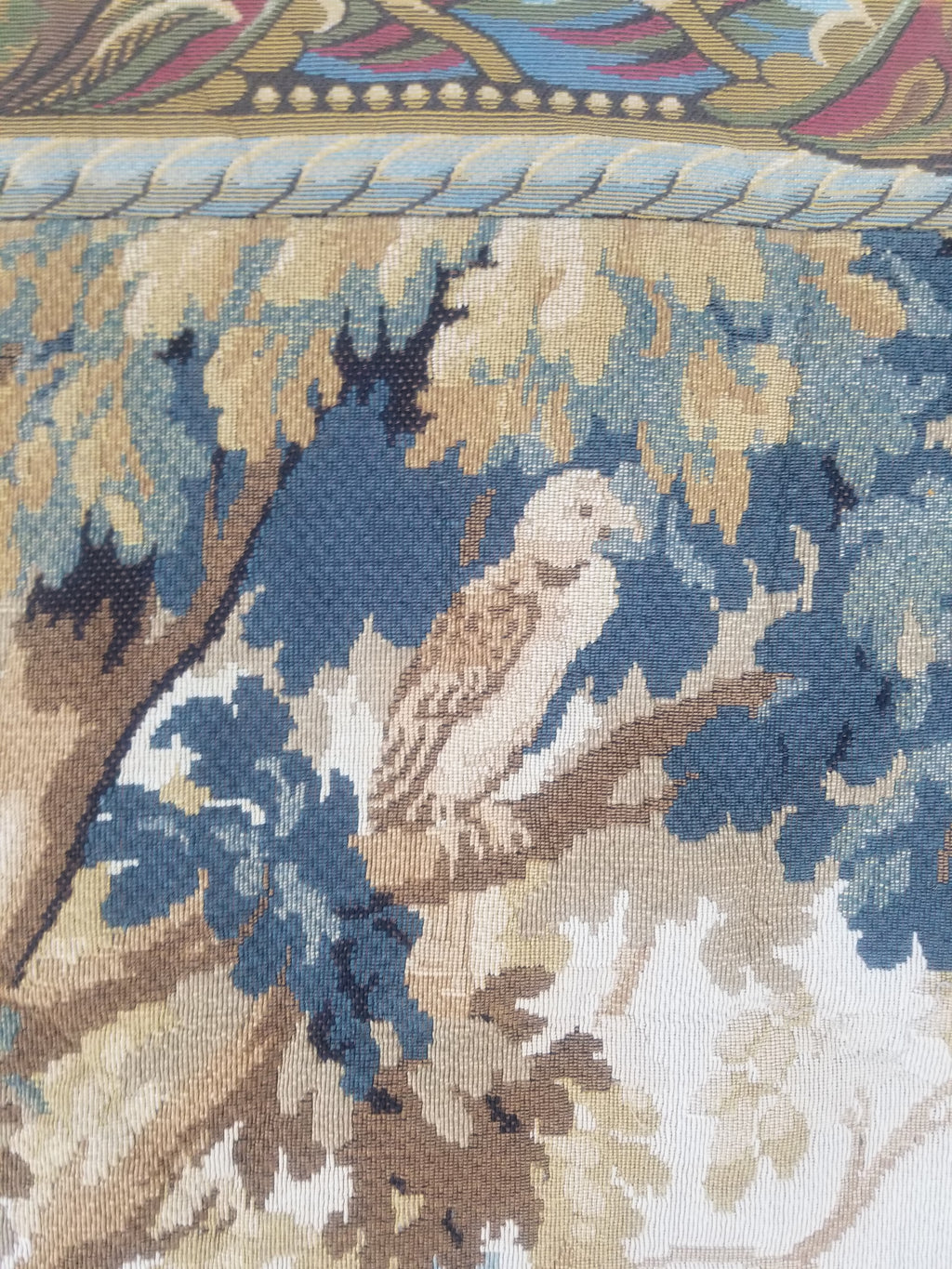 Antique French Verdure Wall Hanging Tapestry 178x156cm