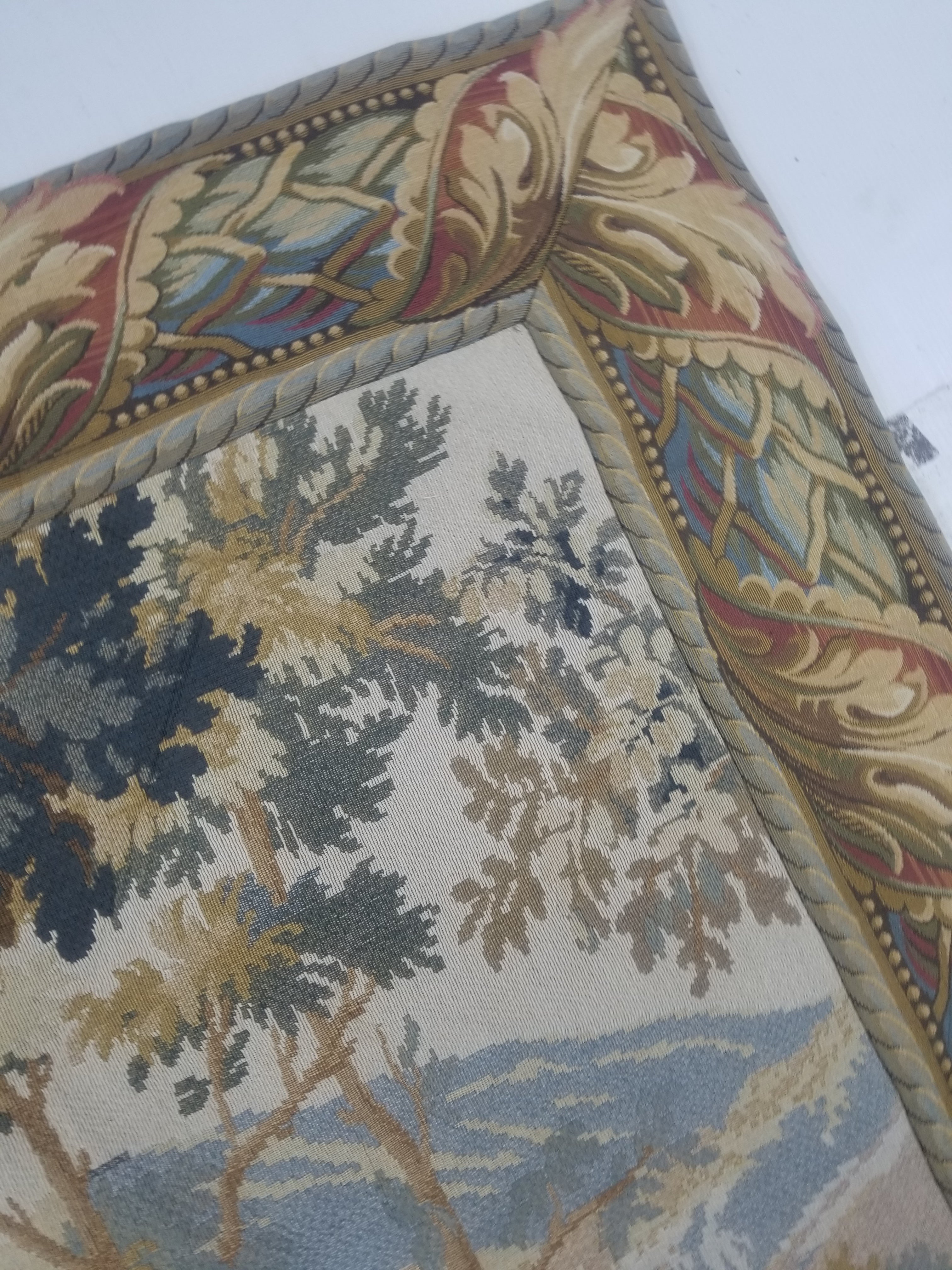 Antique French Verdure Wall Hanging Tapestry 178x156cm