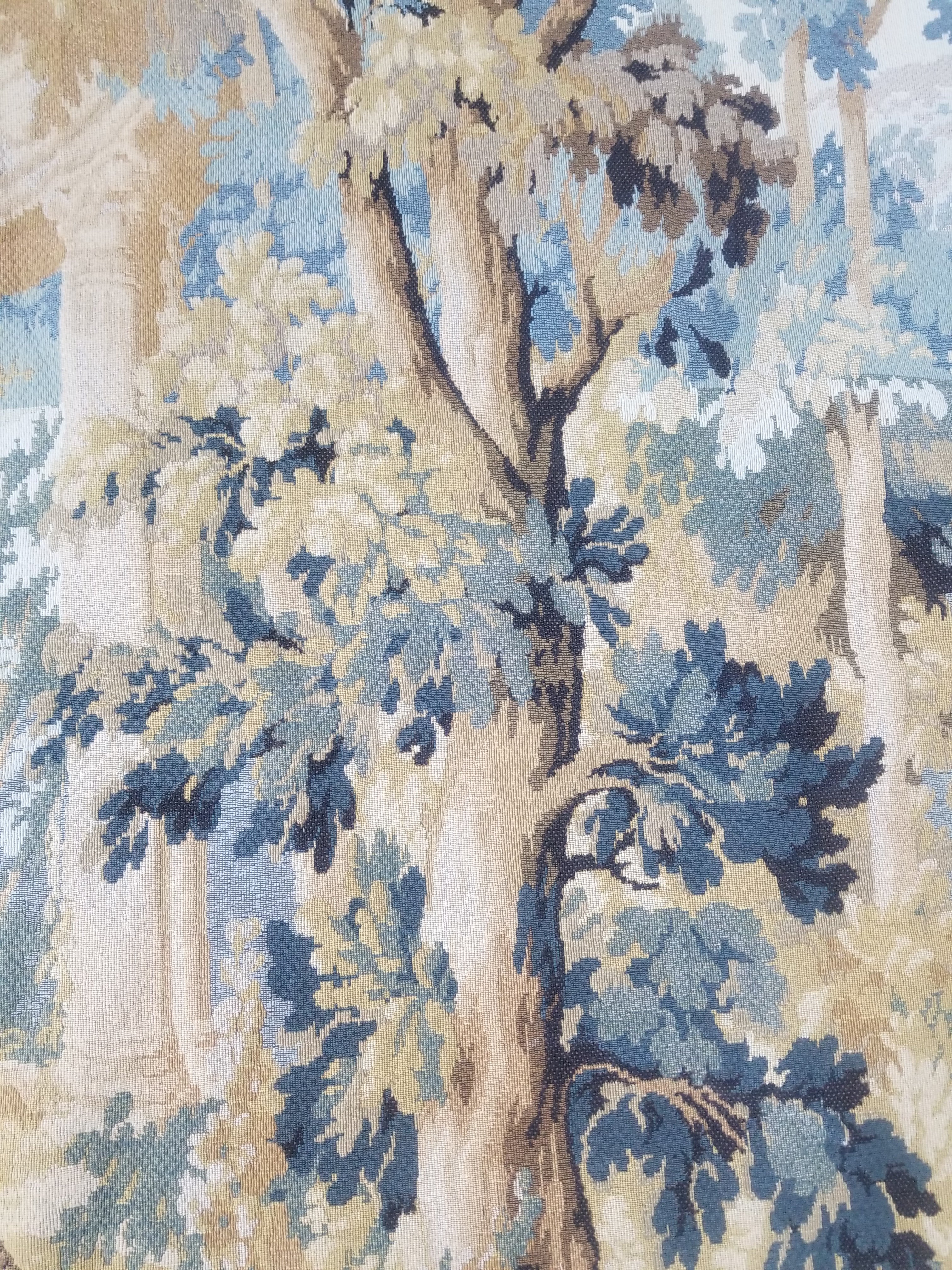 Antique French Verdure Wall Hanging Tapestry 178x156cm