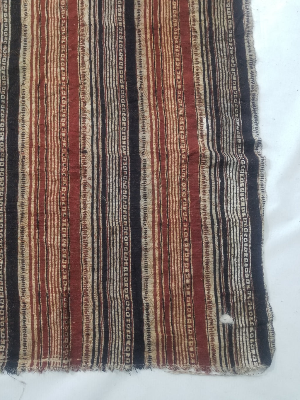 Vintage African Handwoven Painted Striped Textile 333x140cm