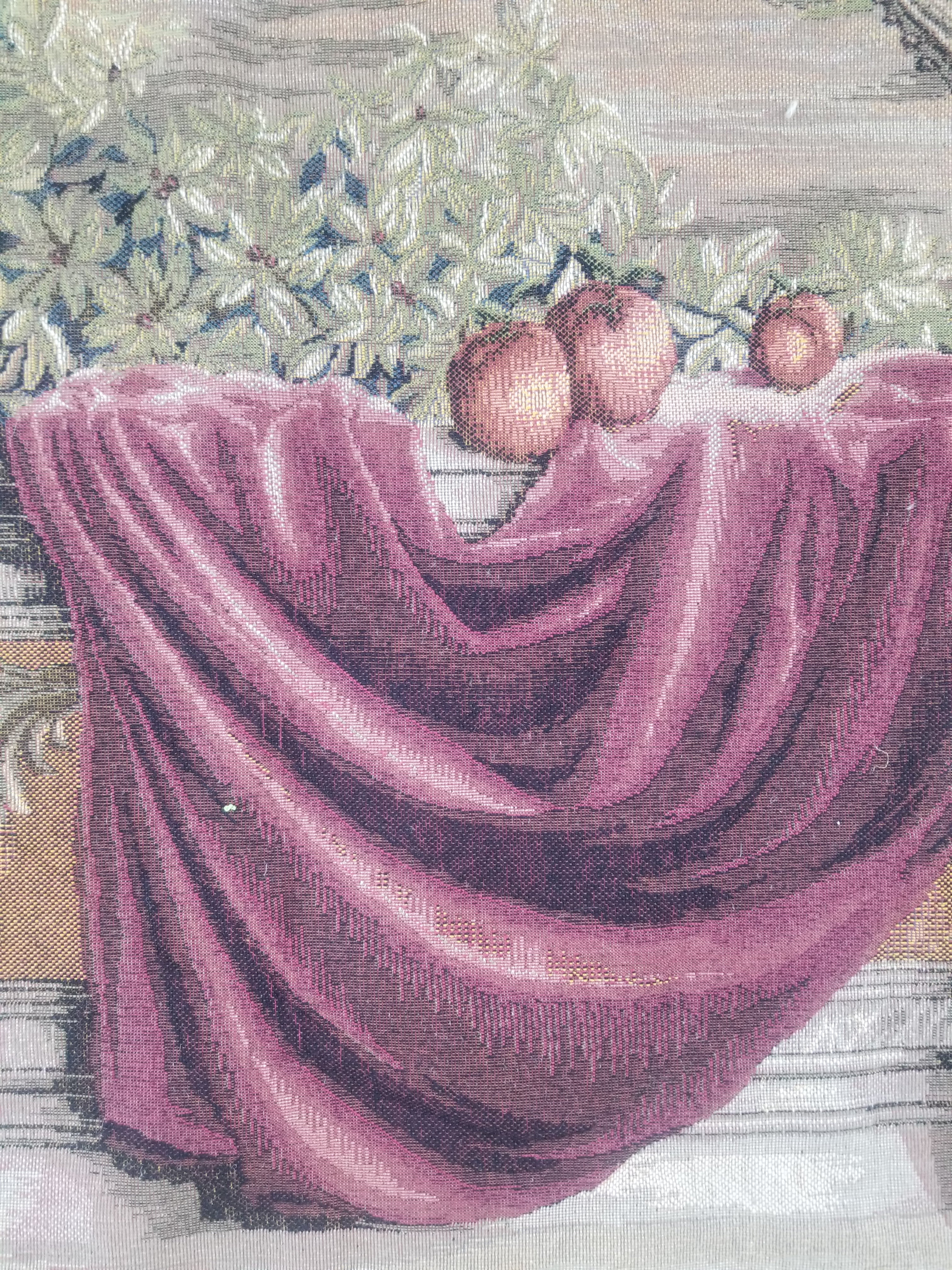Vintage French Verdure Scene Wall Hanging Tapestry 190x143cm