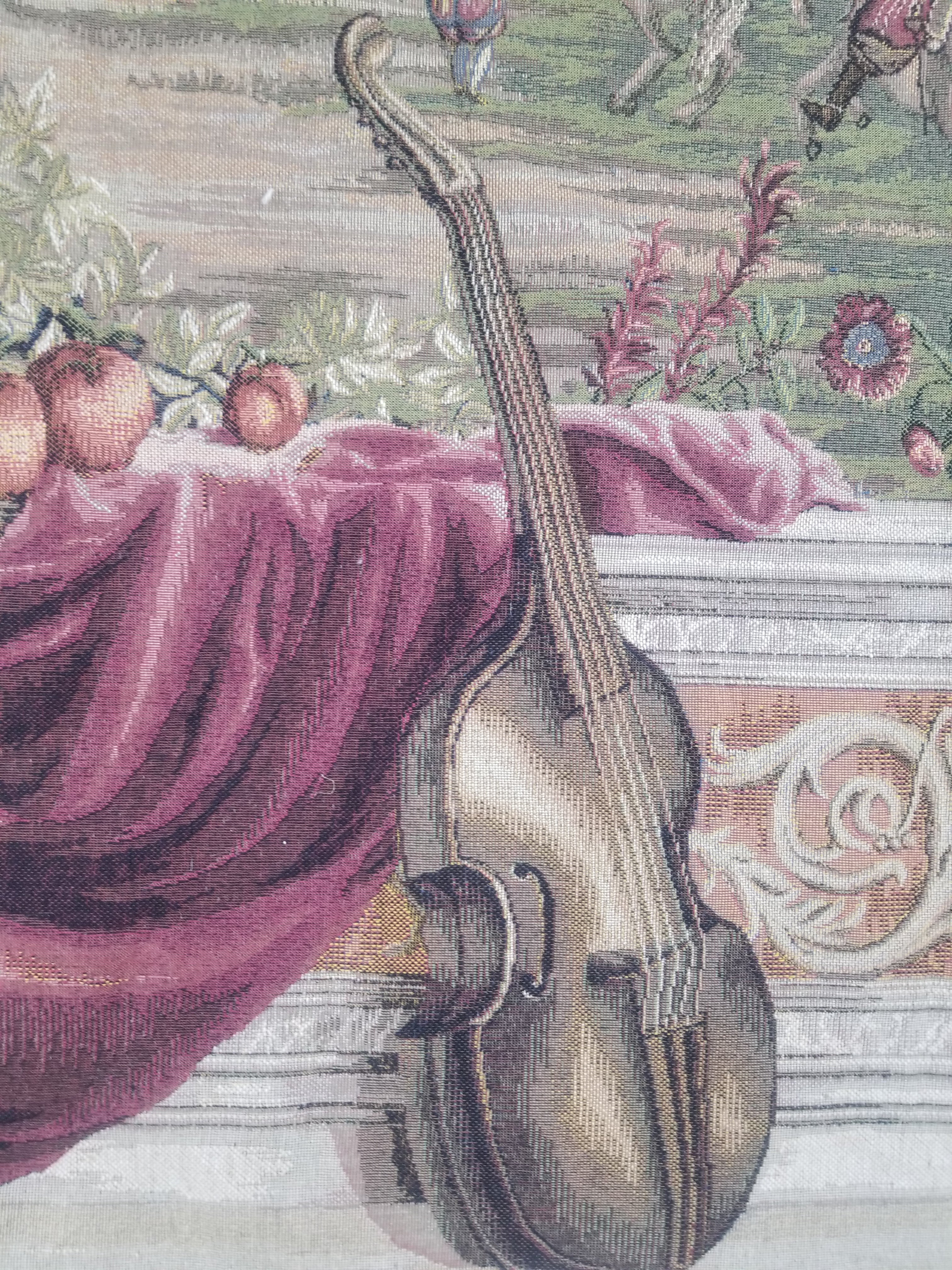 Vintage French Verdure Scene Wall Hanging Tapestry 190x143cm