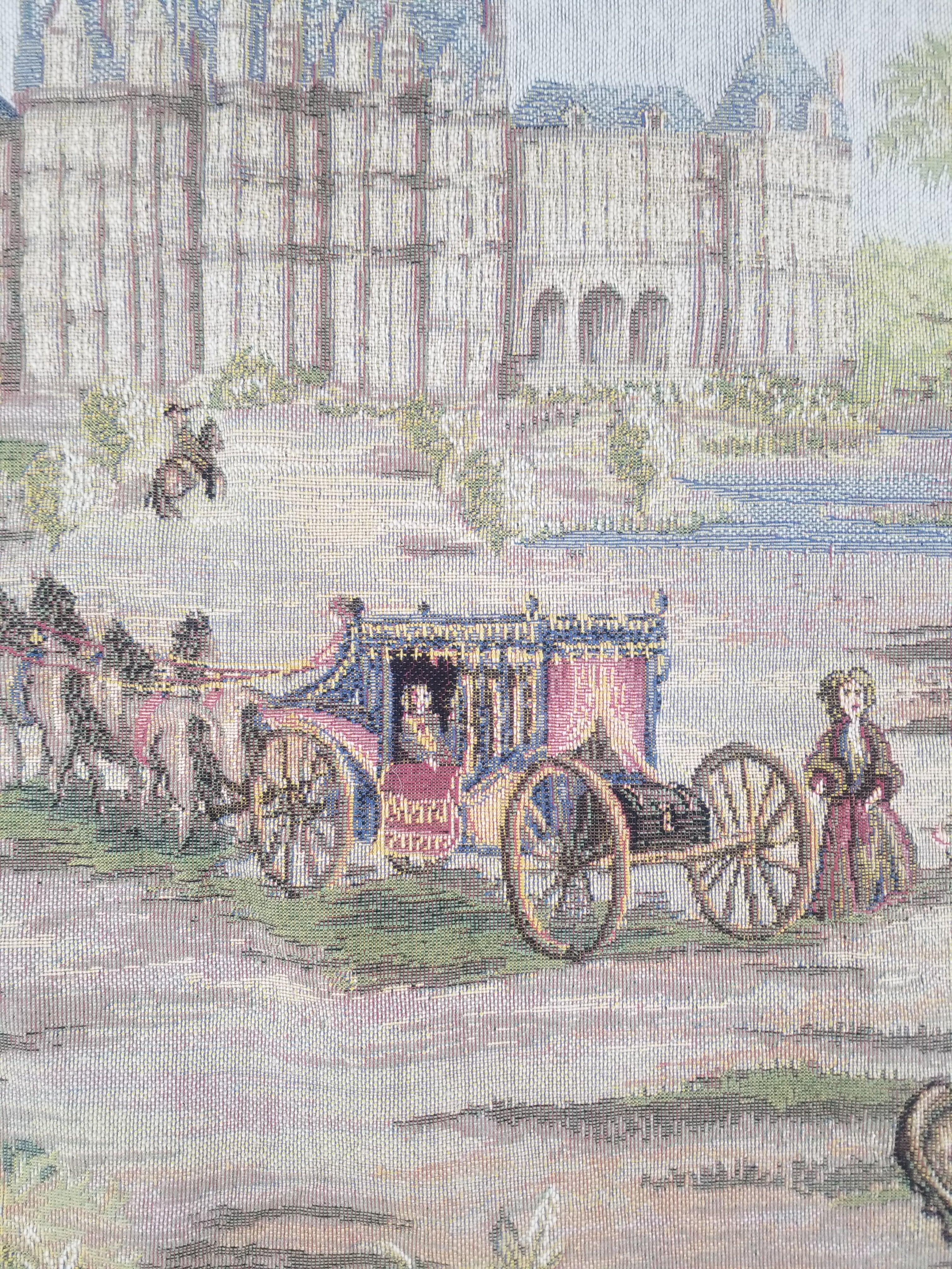 Vintage French Verdure Scene Wall Hanging Tapestry 190x143cm
