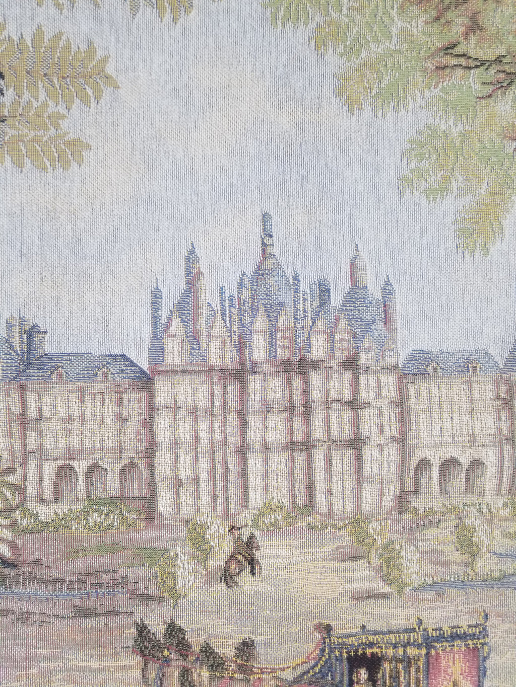 Vintage French Verdure Scene Wall Hanging Tapestry 190x143cm