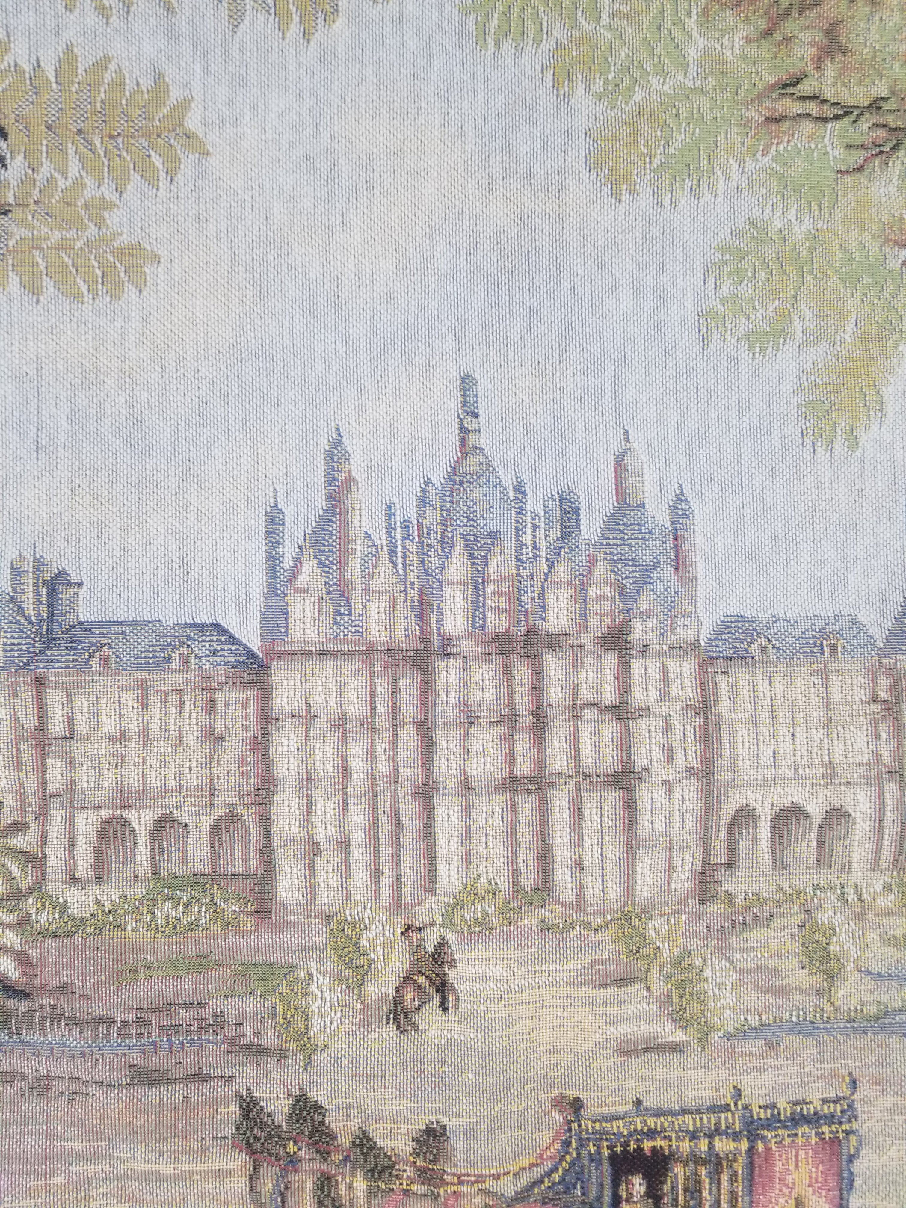 Vintage French Verdure Scene Wall Hanging Tapestry 190x143cm