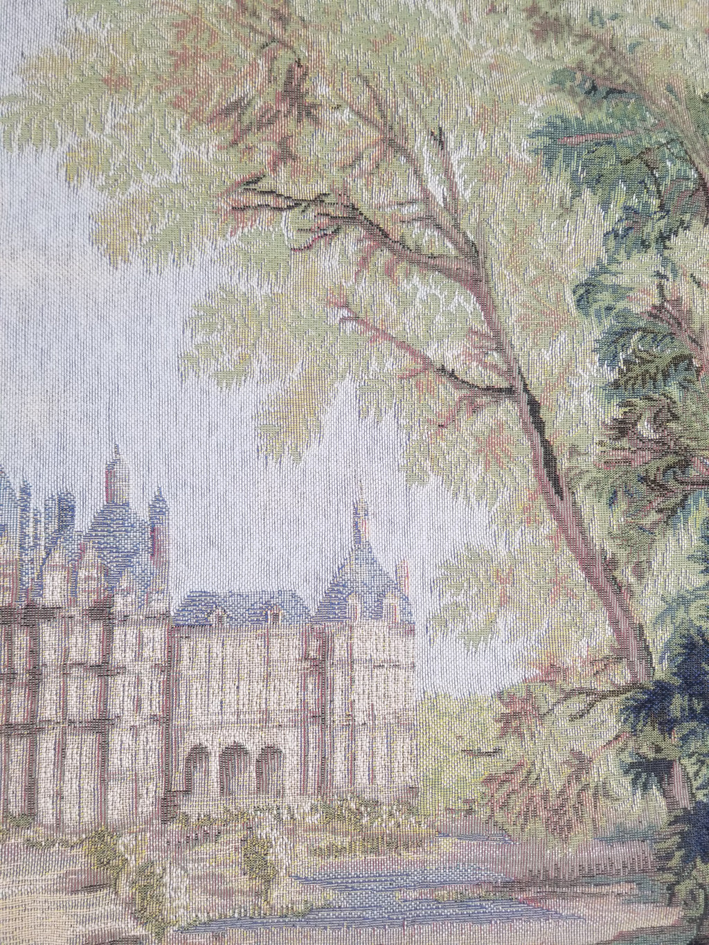Vintage French Verdure Scene Wall Hanging Tapestry 190x143cm