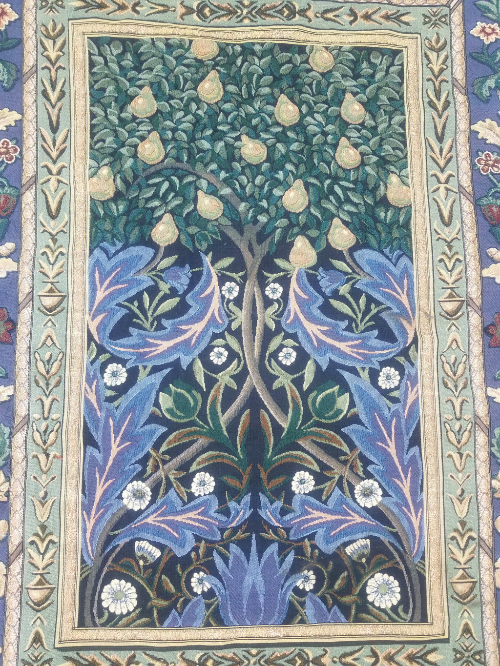 Vintage Tree of Life Scene Wall Hanging Tapestry 136x95cm