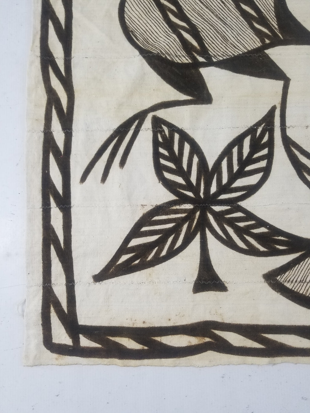 Vintage African Korhogo Senufo Mudcloth Tribal Art Tapestry 124x79cm
