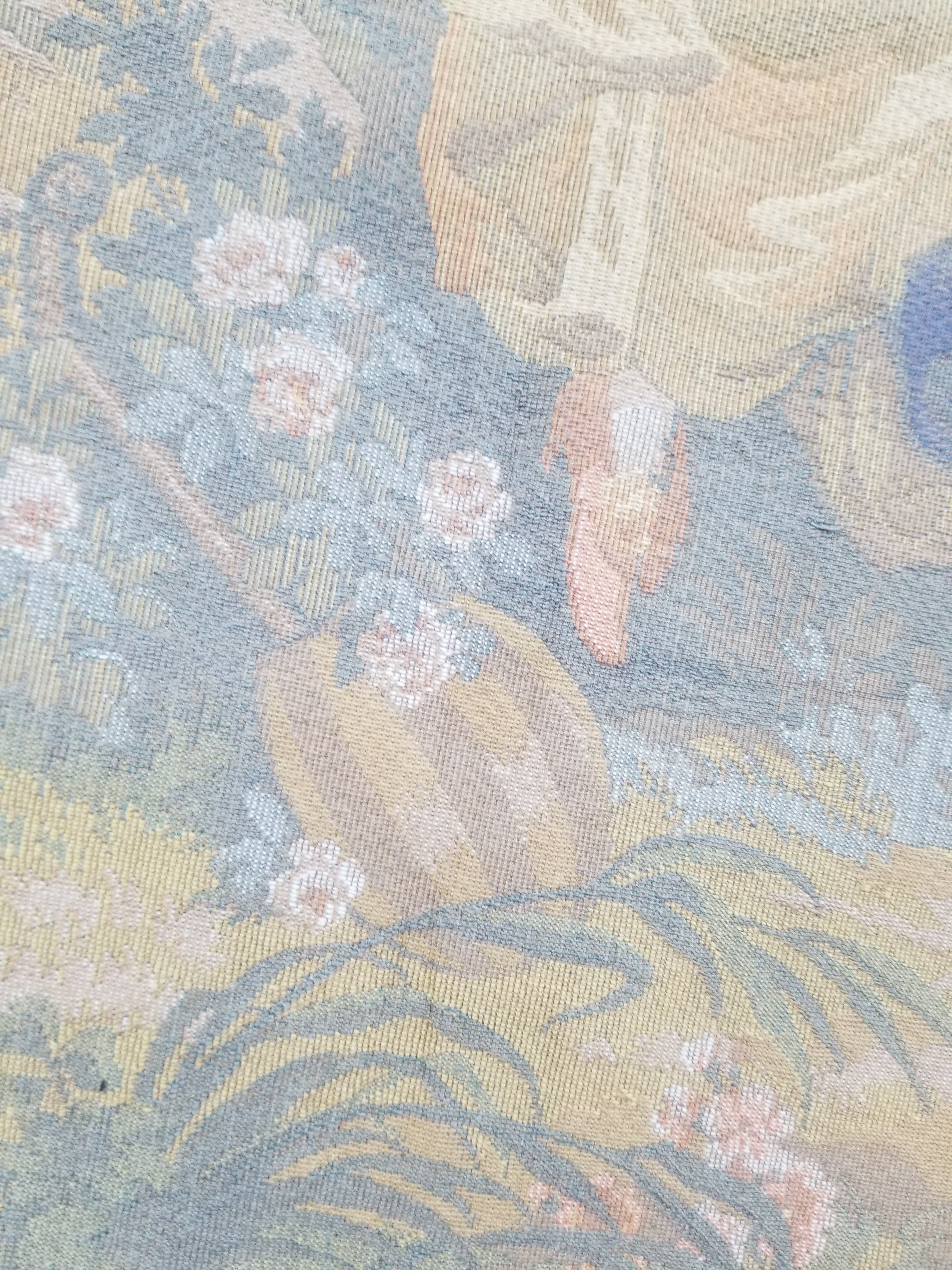 Vintage French Romantic Scene Wall Hanging Tapestry 137x92cm