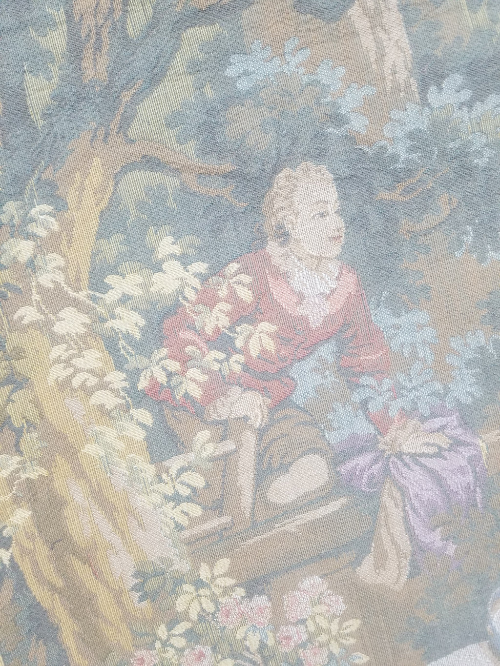 Vintage French Romantic Scene Wall Hanging Tapestry 137x92cm