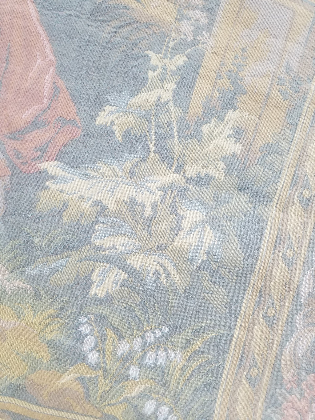 Vintage French Romantic Scene Wall Hanging Tapestry 137x92cm