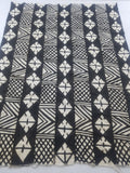 Vintage African Mudcloth Black & White Tribal Textile 166x121cm