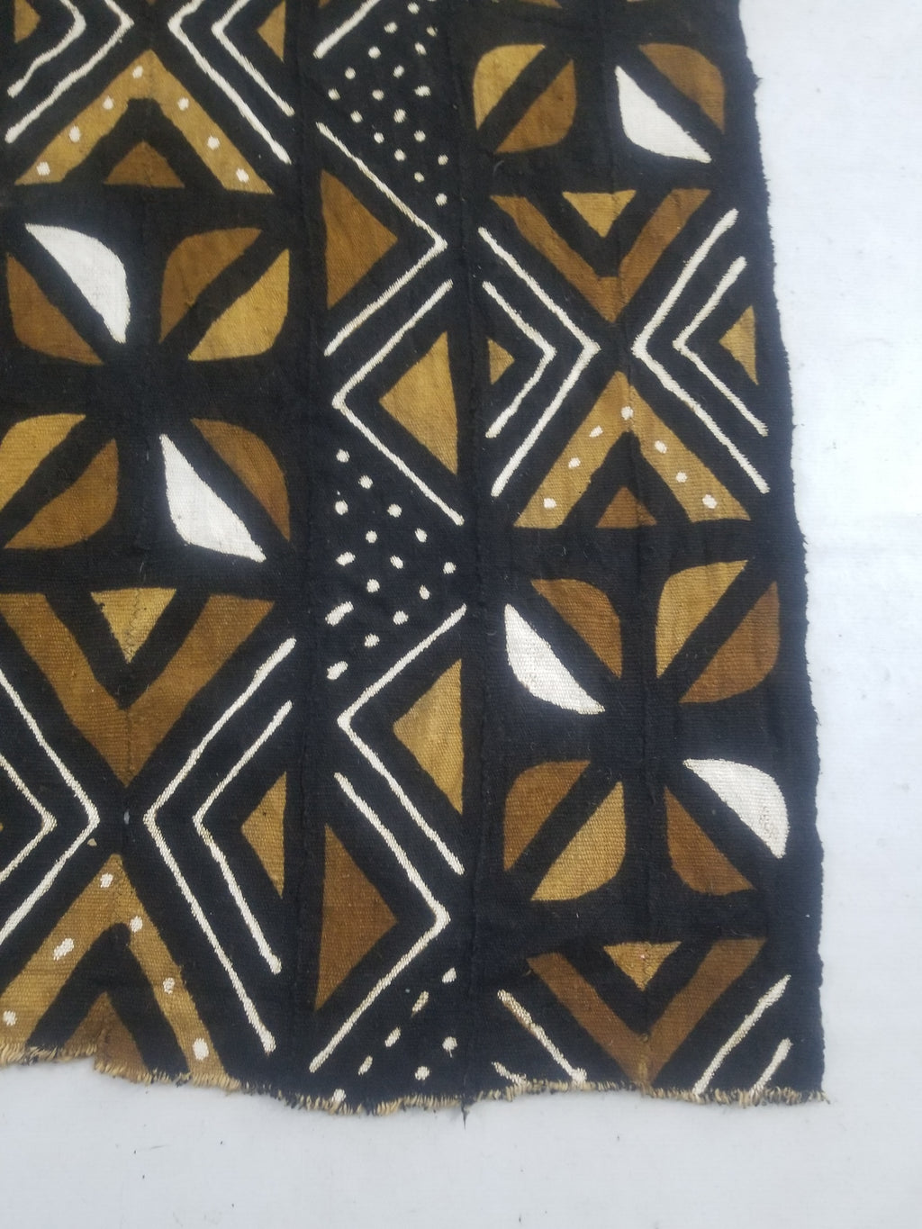 Vintage Traditional Handwoven African Mud Cloth Textile 159x114cm