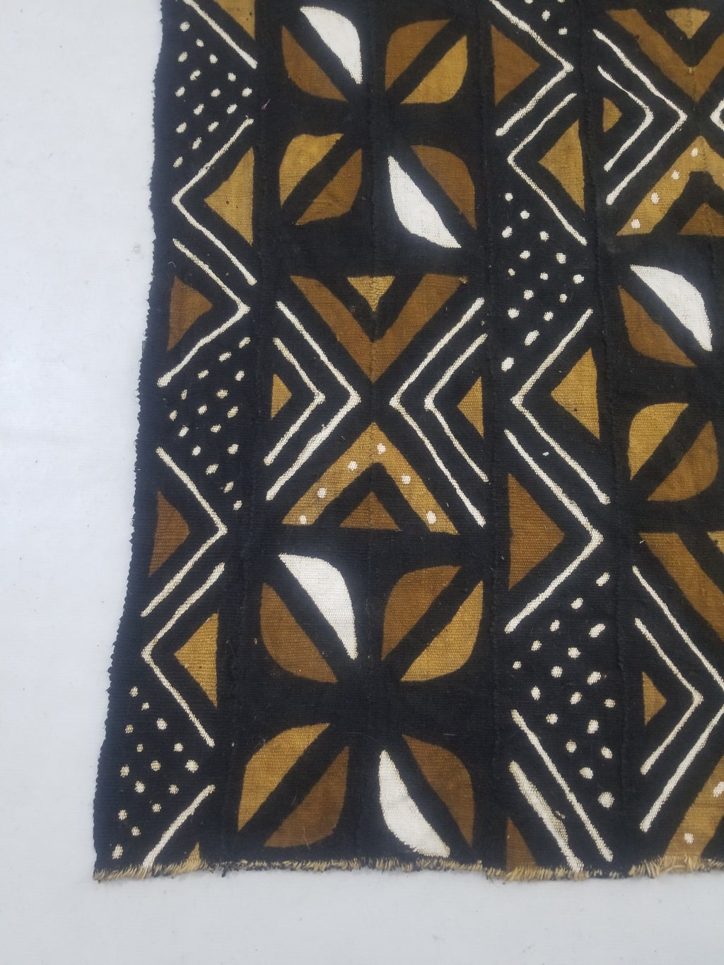 Vintage Traditional Handwoven African Mud Cloth Textile 159x114cm