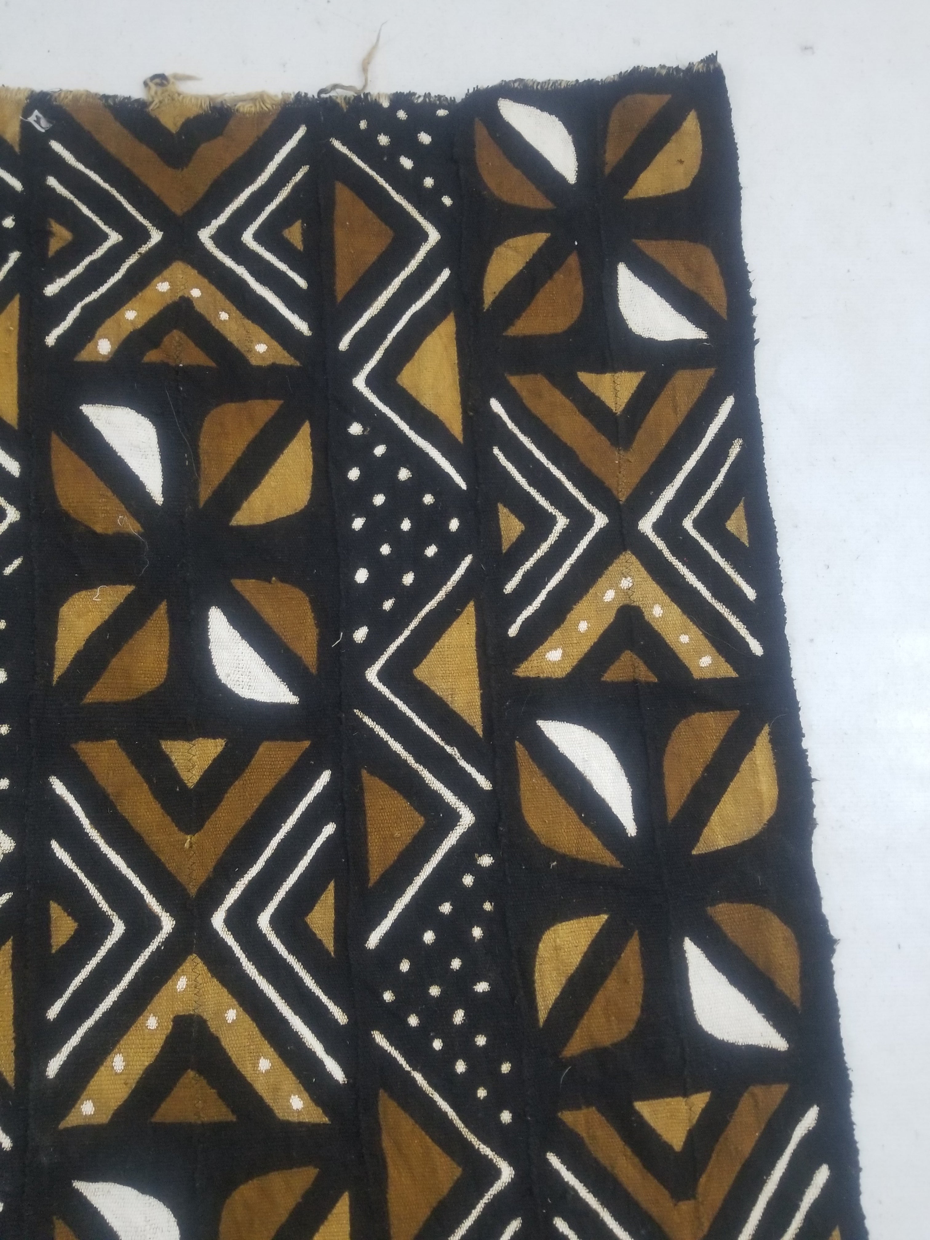 Vintage Traditional Handwoven African Mud Cloth Textile 159x114cm