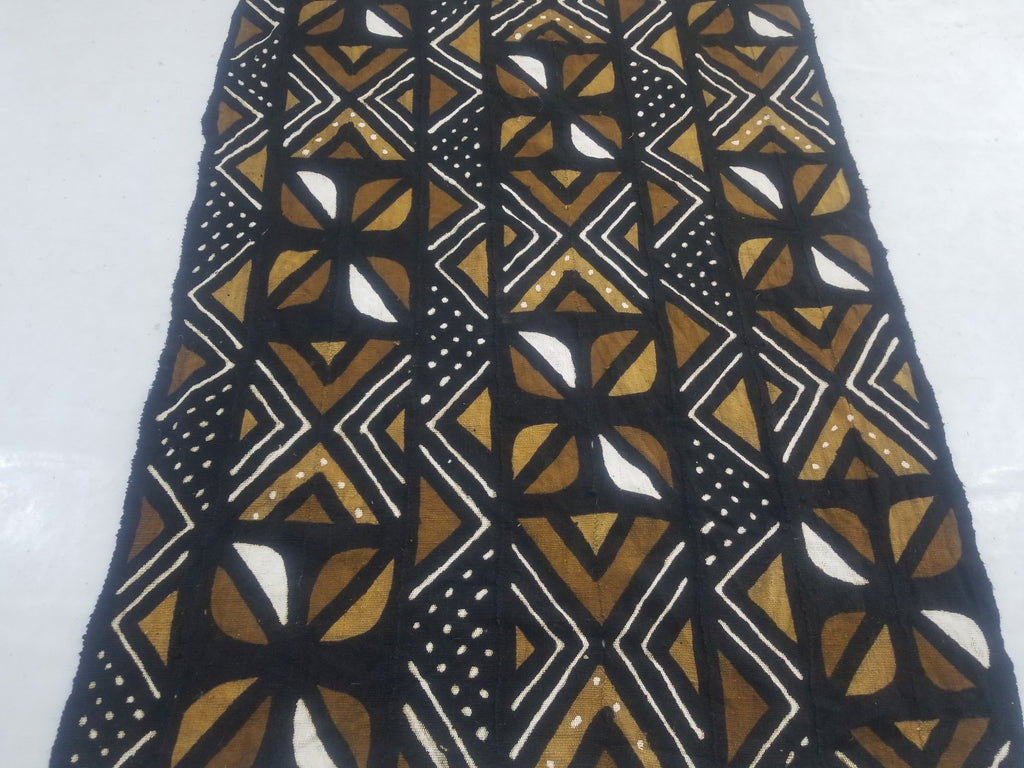 Vintage Traditional Handwoven African Mud Cloth Textile 159x114cm