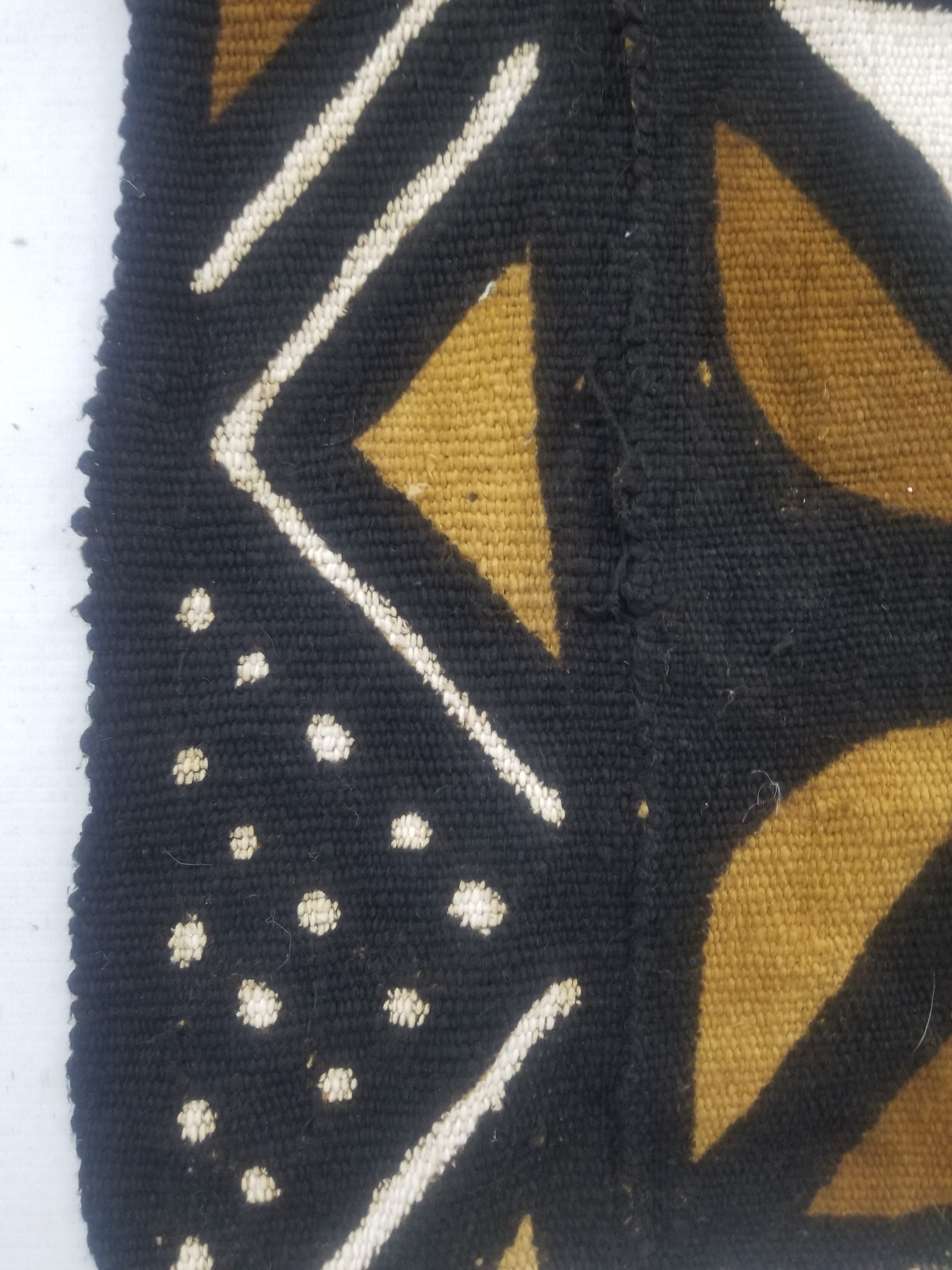 Vintage Traditional Handwoven African Mud Cloth Textile 159x114cm