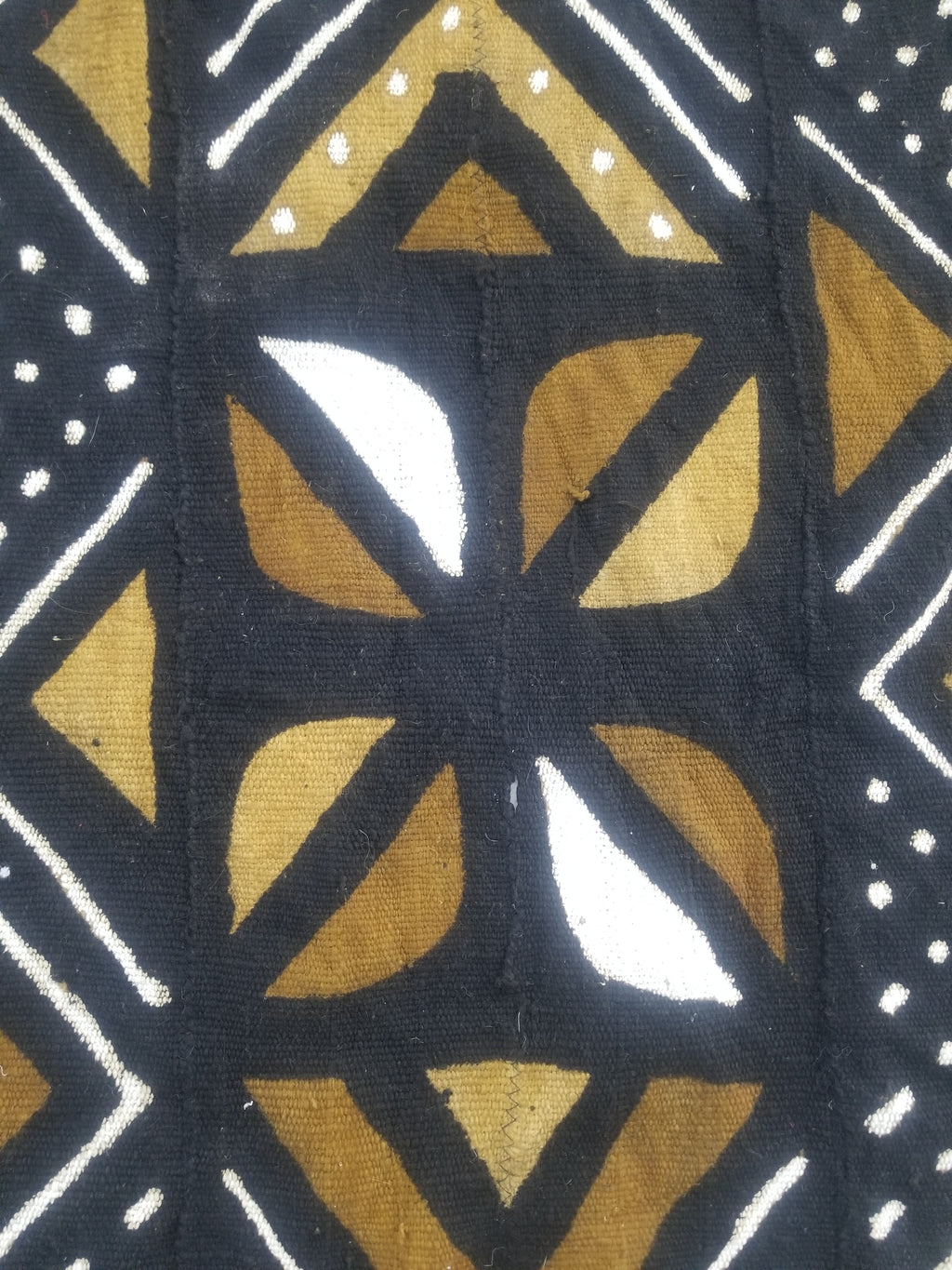 Vintage Traditional Handwoven African Mud Cloth Textile 159x114cm