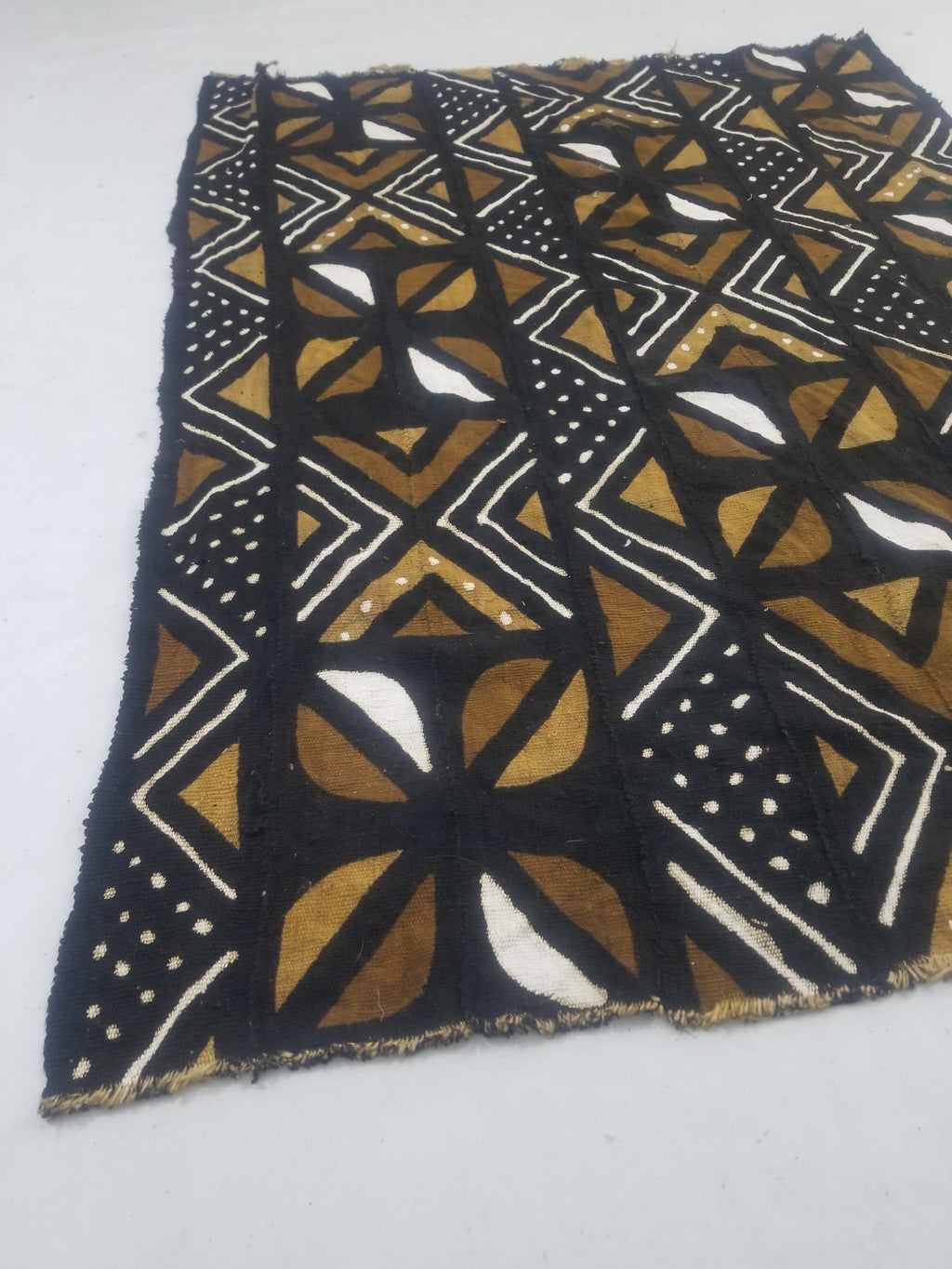 Vintage Traditional Handwoven African Mud Cloth Textile 159x114cm