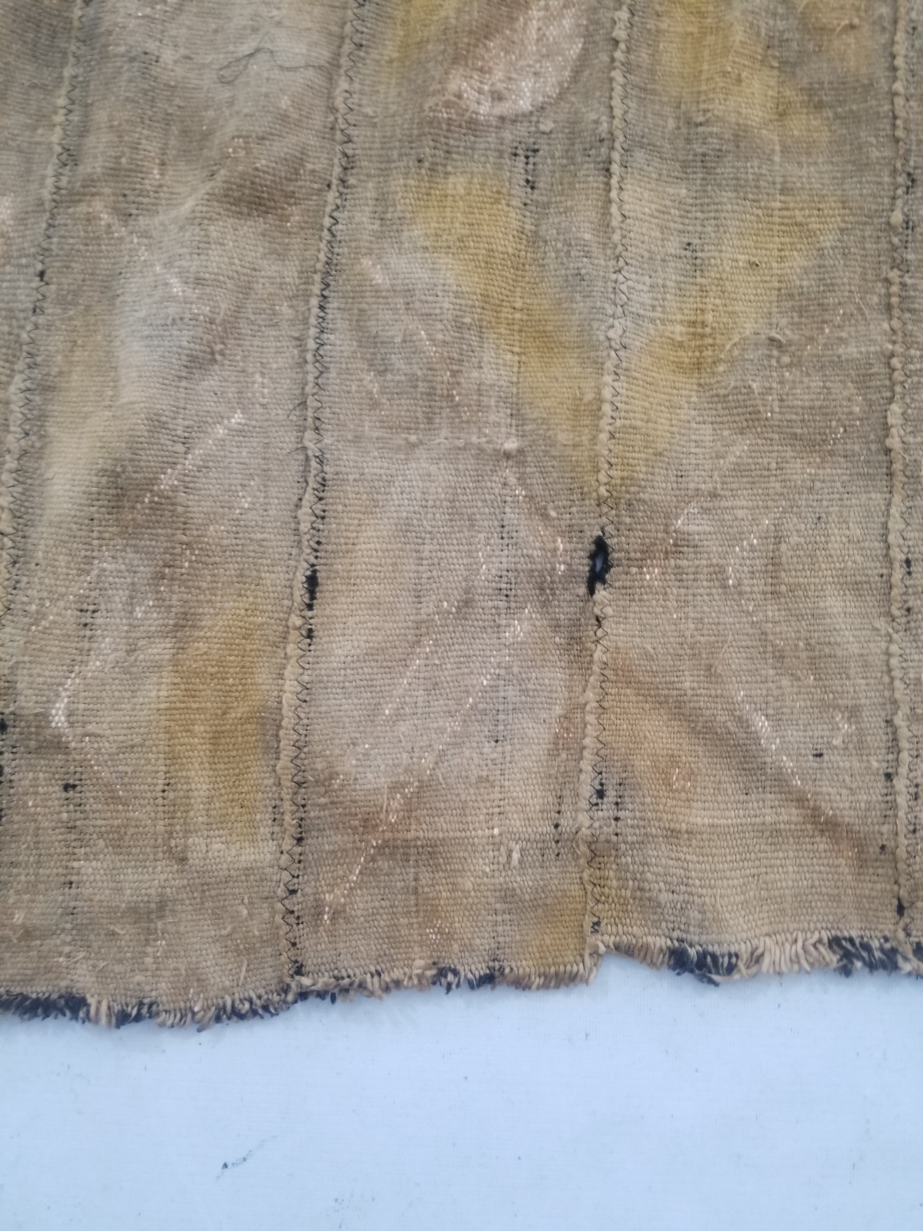 Vintage Traditional Handwoven African Mud Cloth Textile 159x114cm