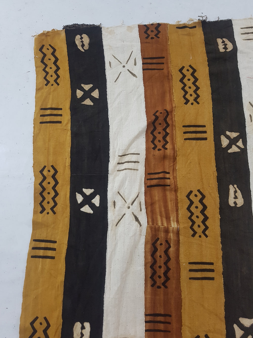 Vintage Traditional Handwoven African Mud Cloth Textile Throw 178x110cm