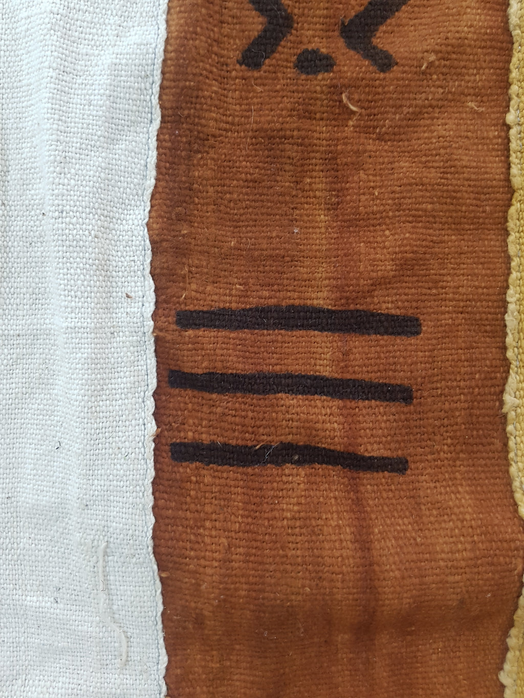 Vintage Traditional Handwoven African Mud Cloth Textile Throw 178x110cm
