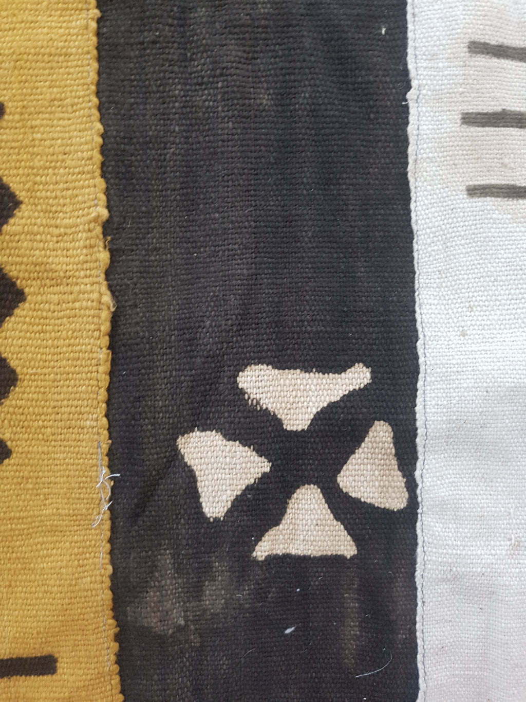 Vintage Traditional Handwoven African Mud Cloth Textile Throw 178x110cm
