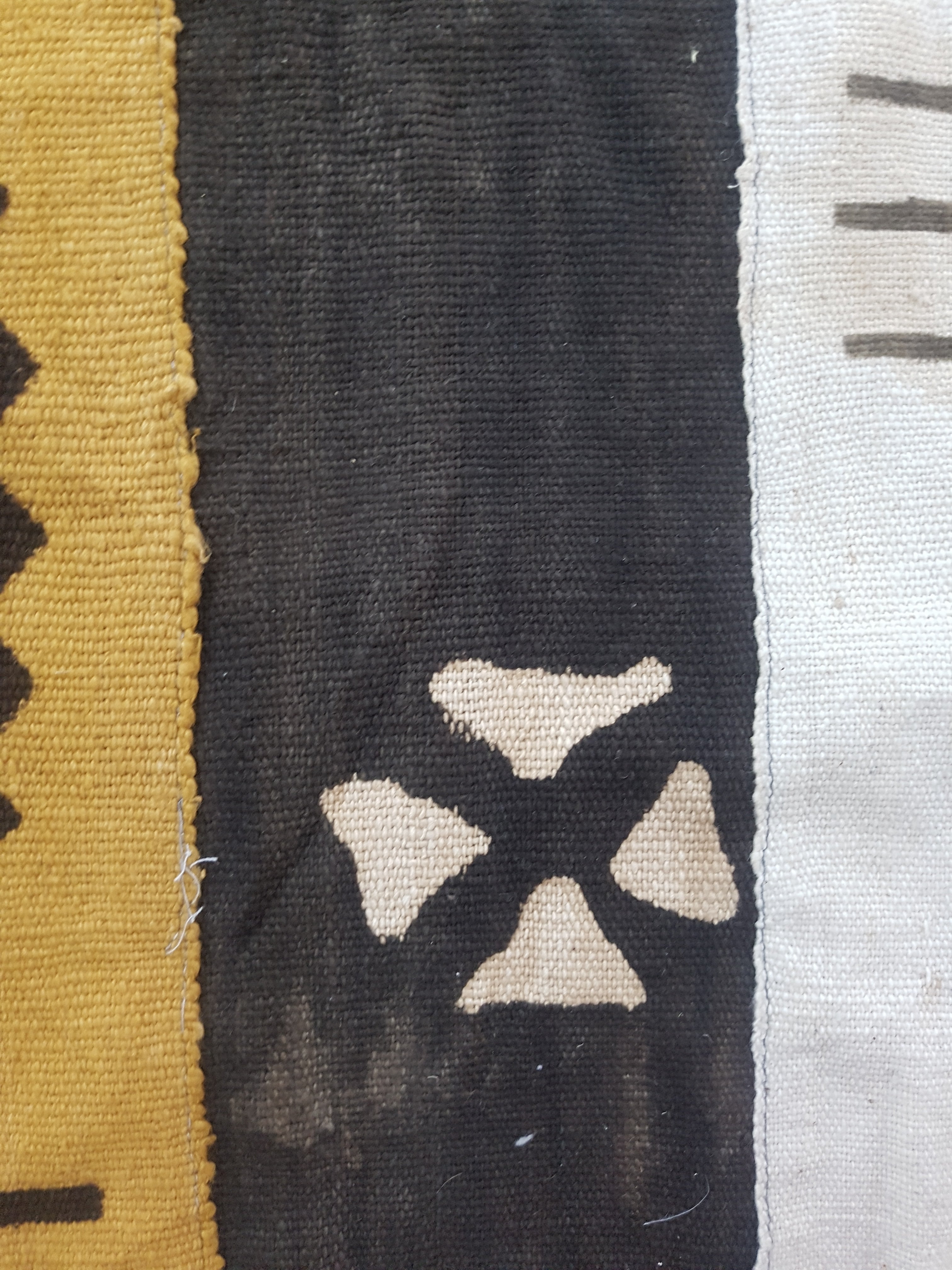Vintage Traditional Handwoven African Mud Cloth Textile Throw 178x110cm