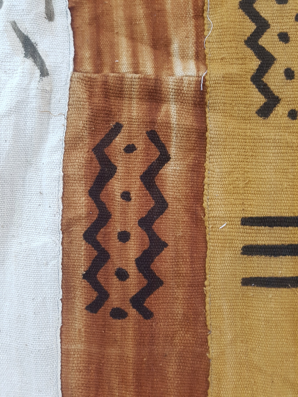 Vintage Traditional Handwoven African Mud Cloth Textile Throw 178x110cm