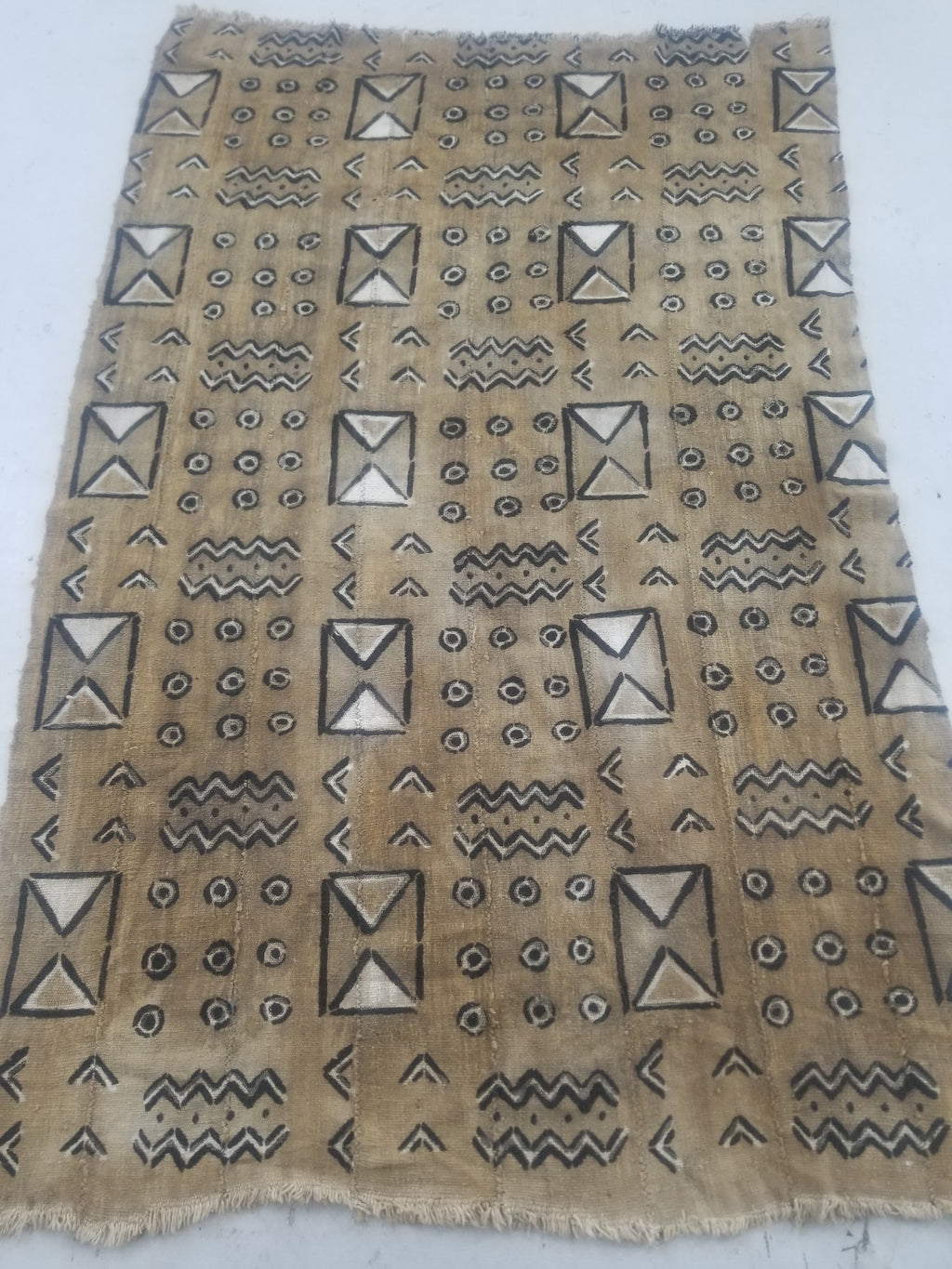 Vintage Traditional African Mud Cloth Textile 164x104cm