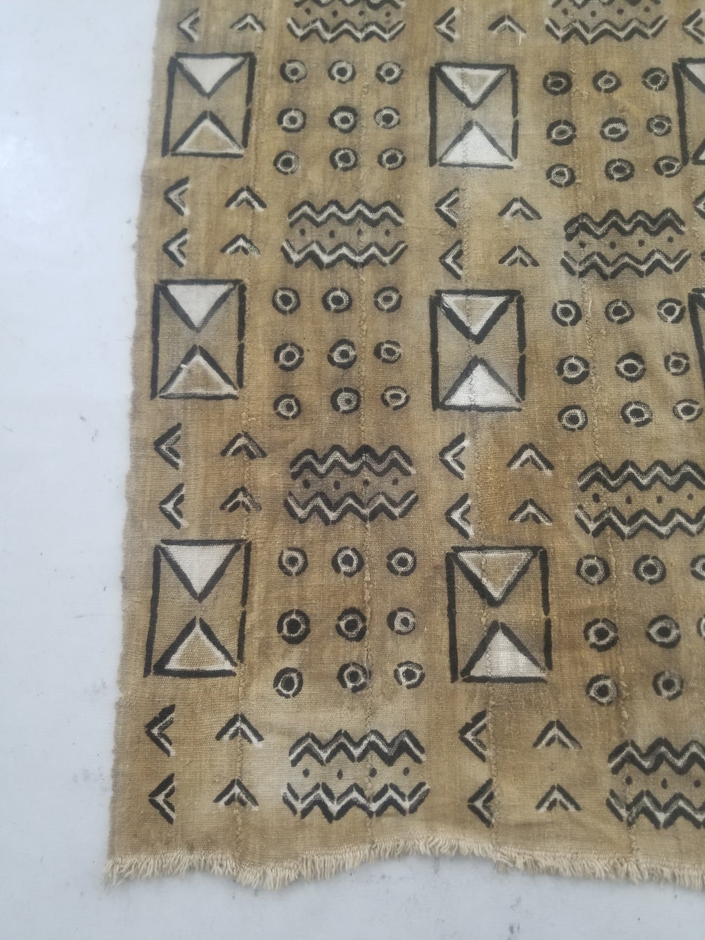 Vintage Traditional African Mud Cloth Textile 164x104cm