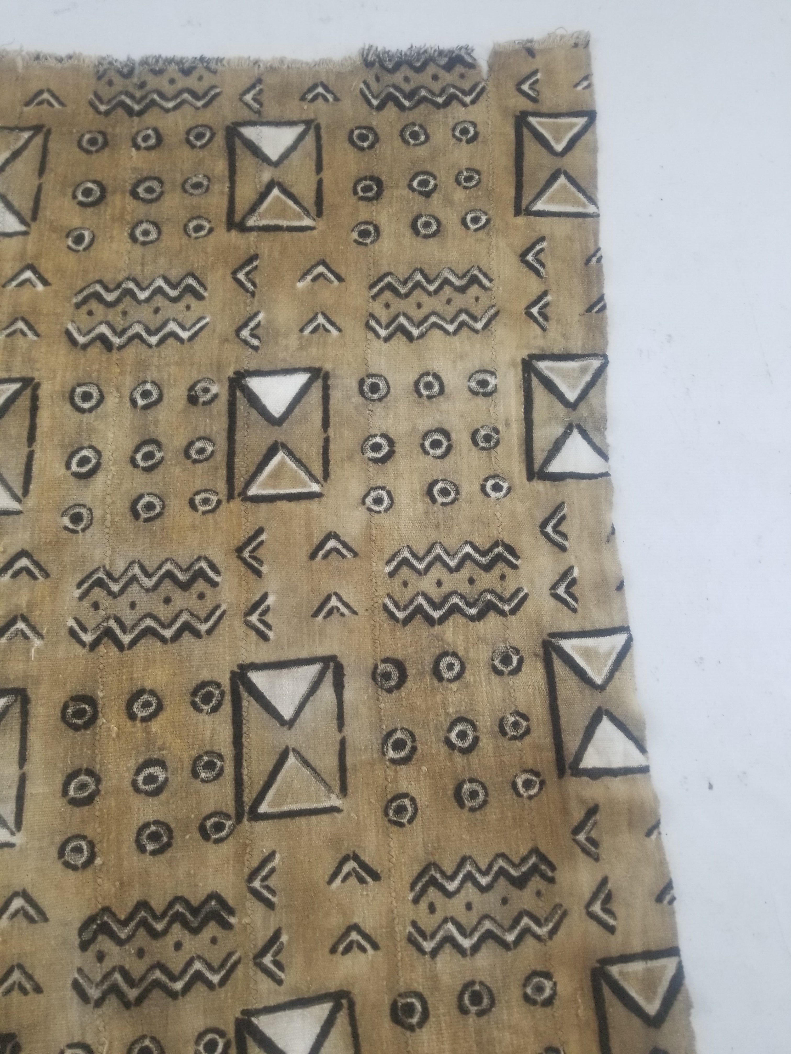 Vintage Traditional African Mud Cloth Textile 164x104cm