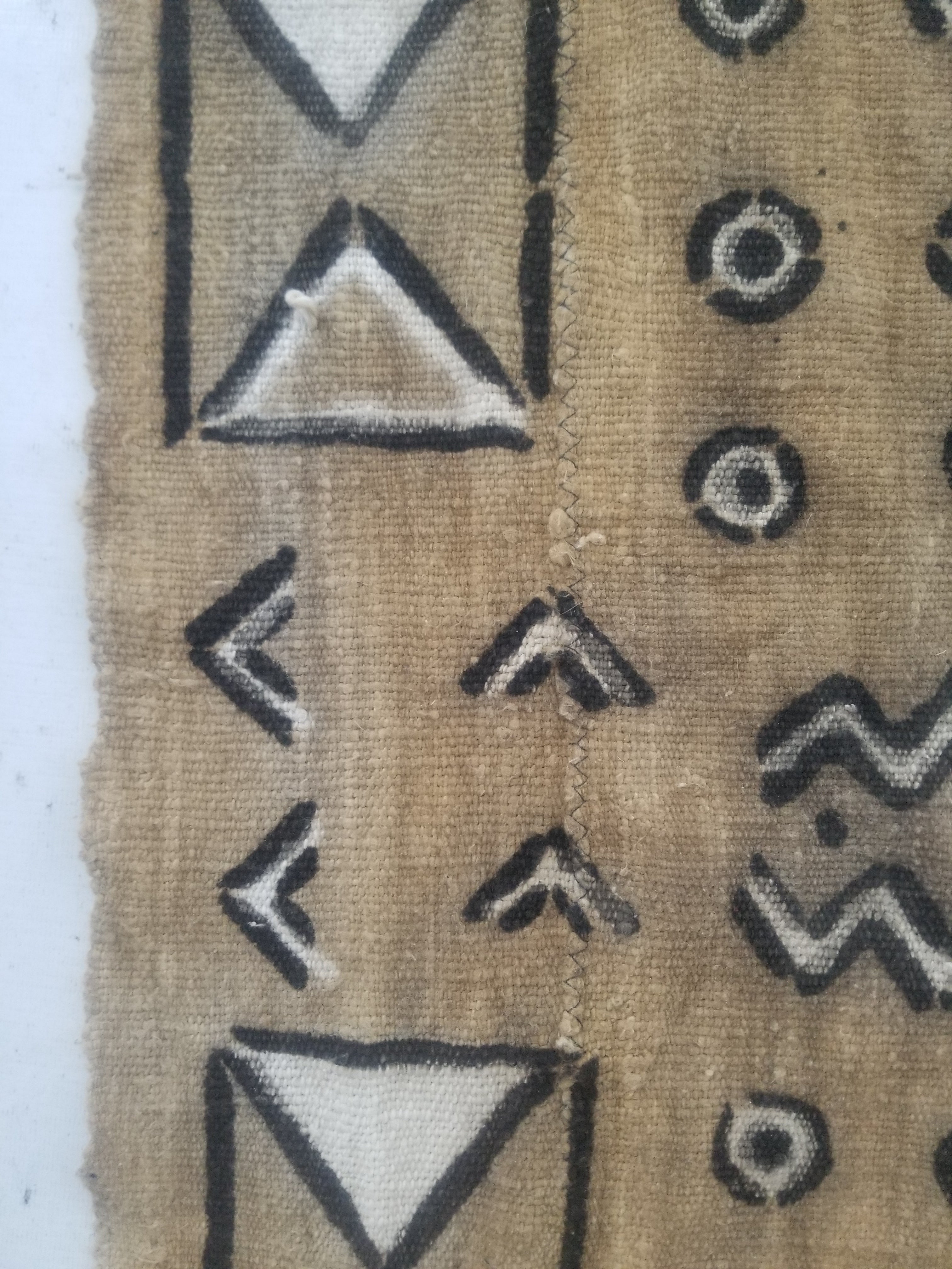 Vintage Traditional African Mud Cloth Textile 164x104cm
