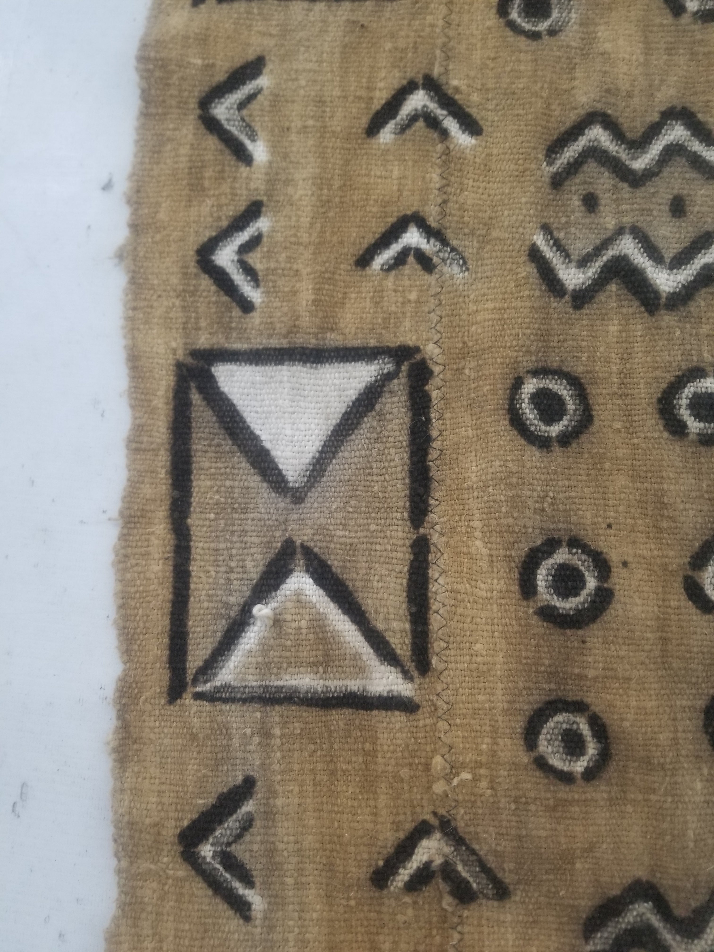Vintage Traditional African Mud Cloth Textile 164x104cm