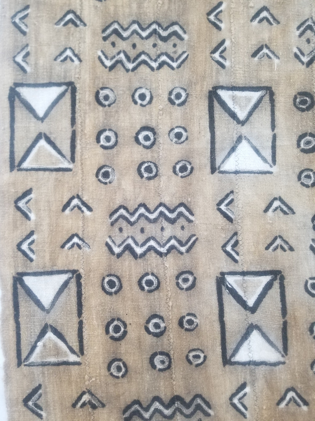 Vintage Traditional African Mud Cloth Textile 164x104cm
