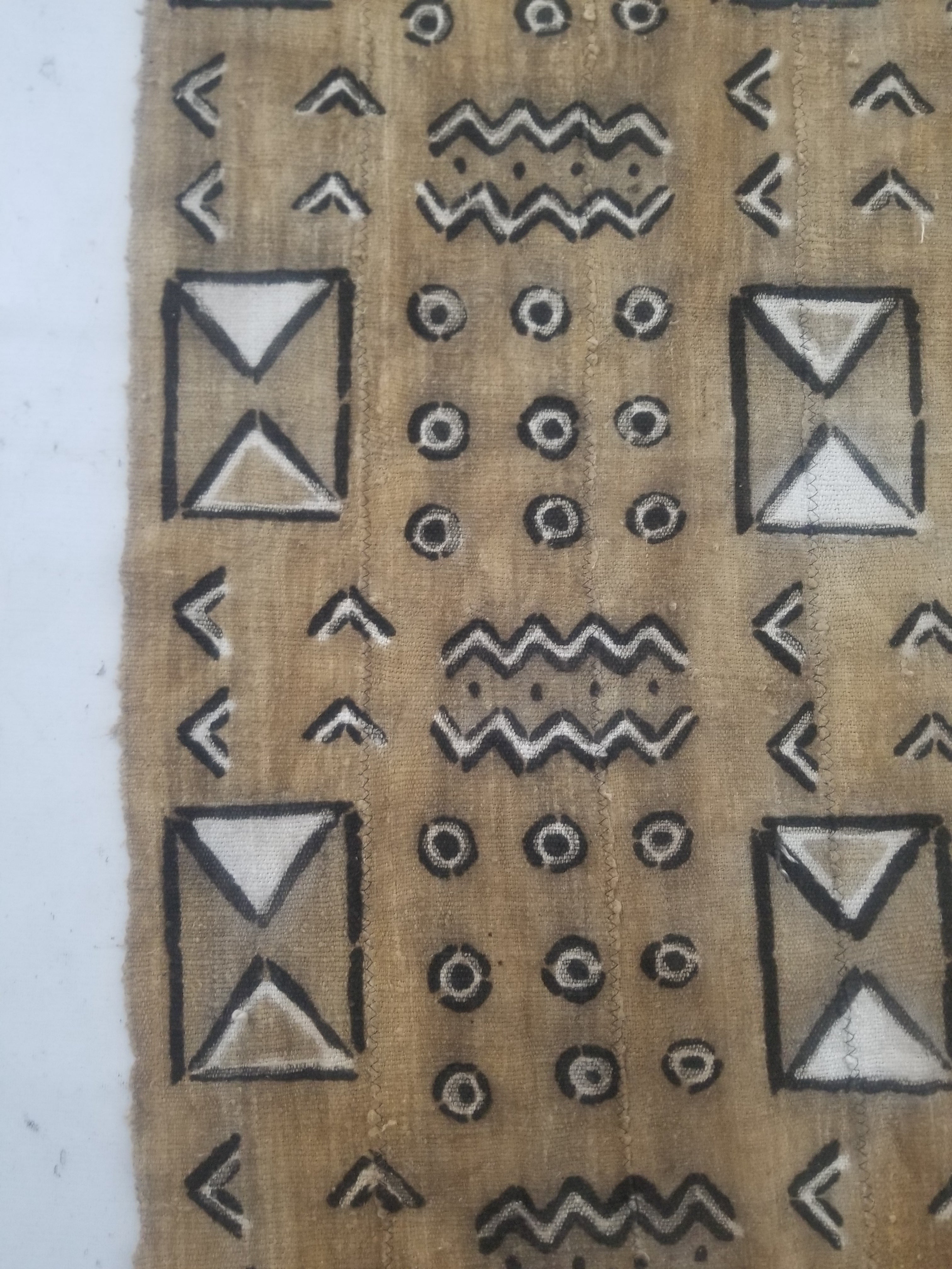 Vintage Traditional African Mud Cloth Textile 164x104cm