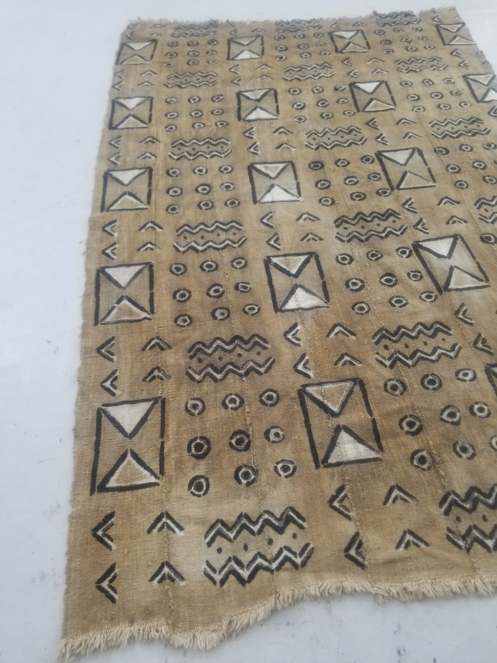 Vintage Traditional African Mud Cloth Textile 164x104cm