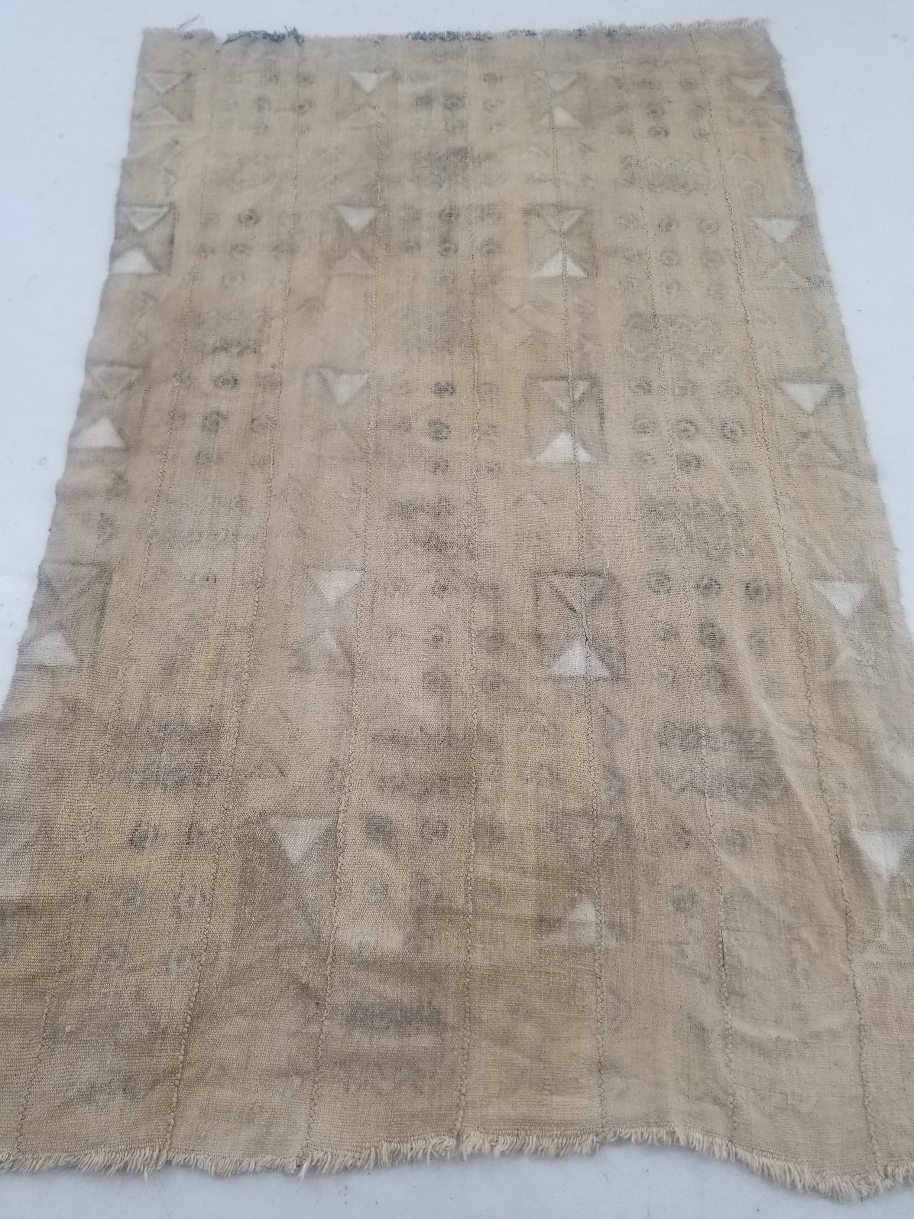 Vintage Traditional African Mud Cloth Textile 164x104cm