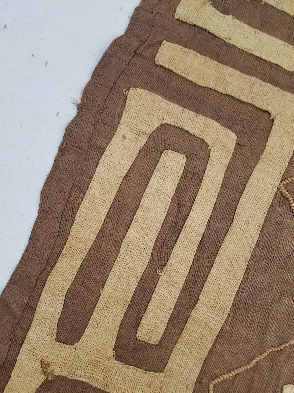 Vintage African Kuba Cloth Textile Panel 114x57cm