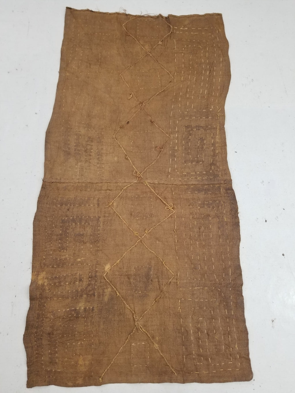 Vintage African Kuba Cloth Textile Panel 114x57cm