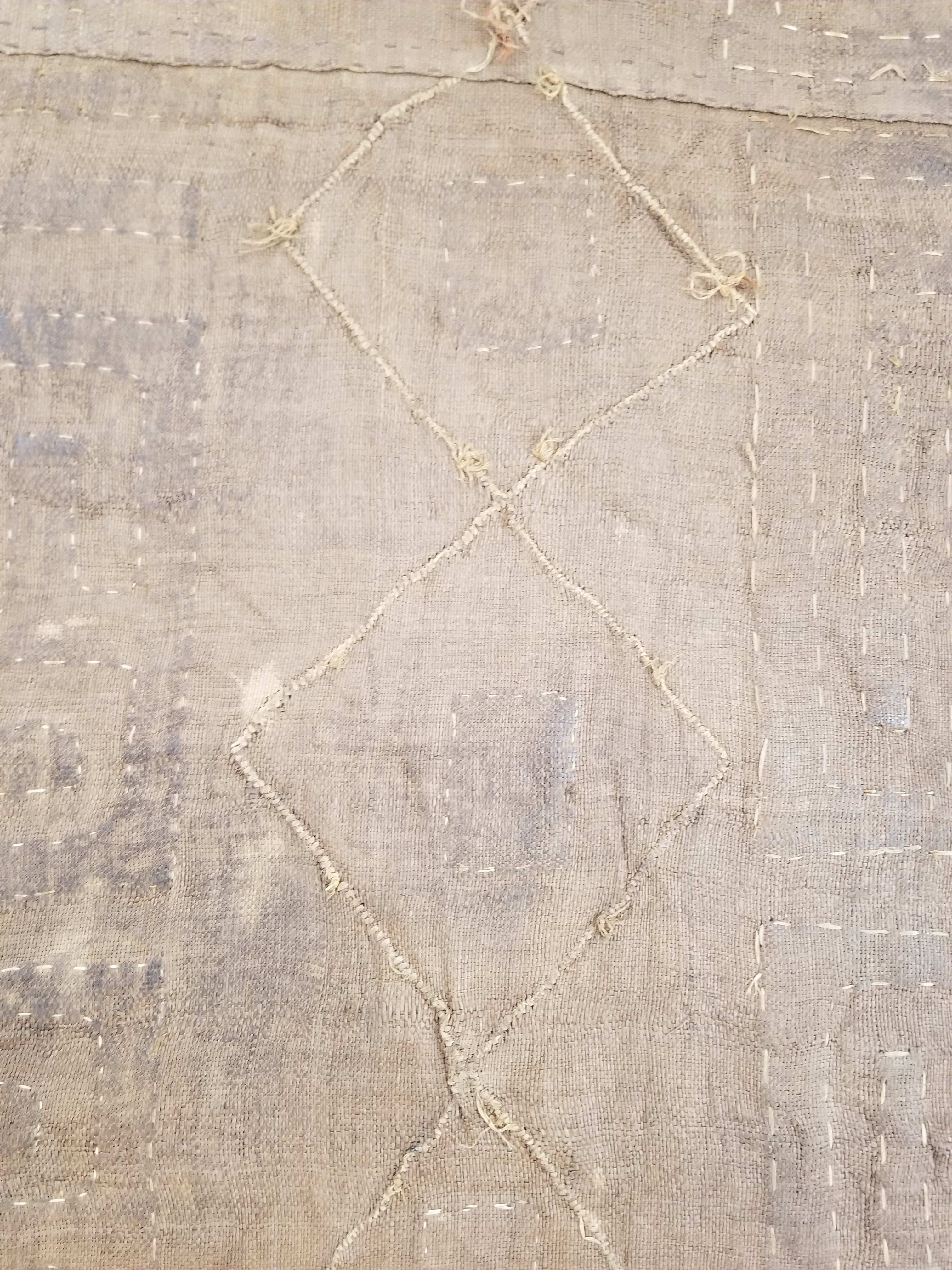 Vintage African Kuba Cloth Textile Panel 114x57cm