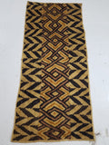 Antique Tribal African Kuba Cloth Raffia Textile 144x67cm