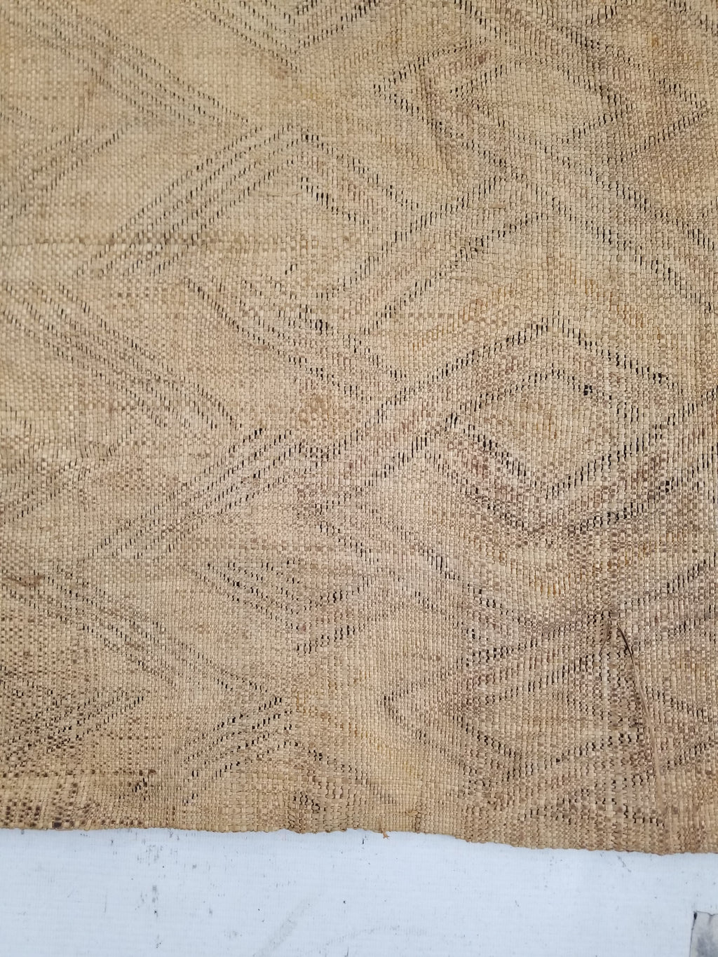 Antique Tribal African Kuba Cloth Raffia Textile 144x67cm